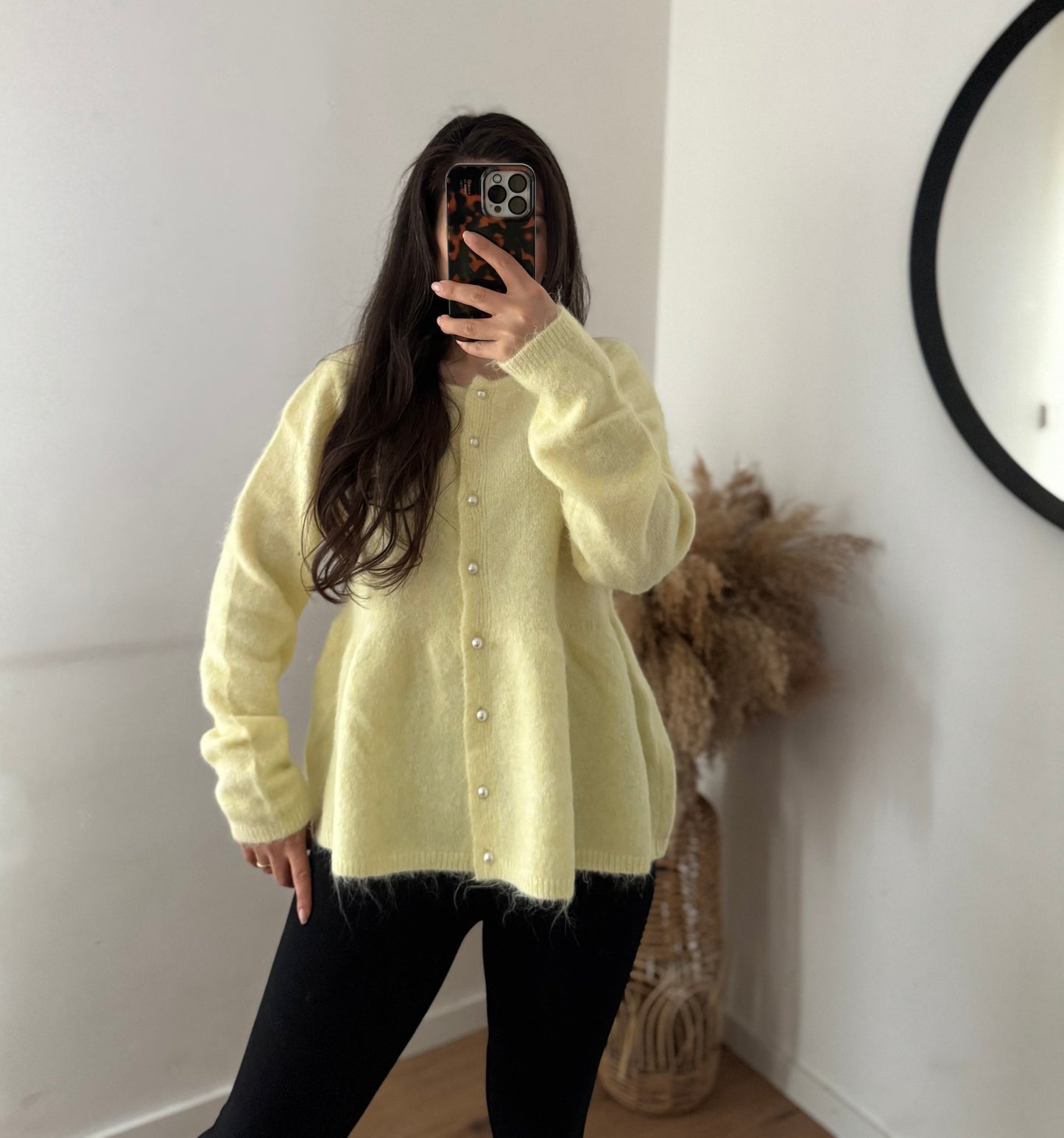 Peplum Musthave cozy babygelb