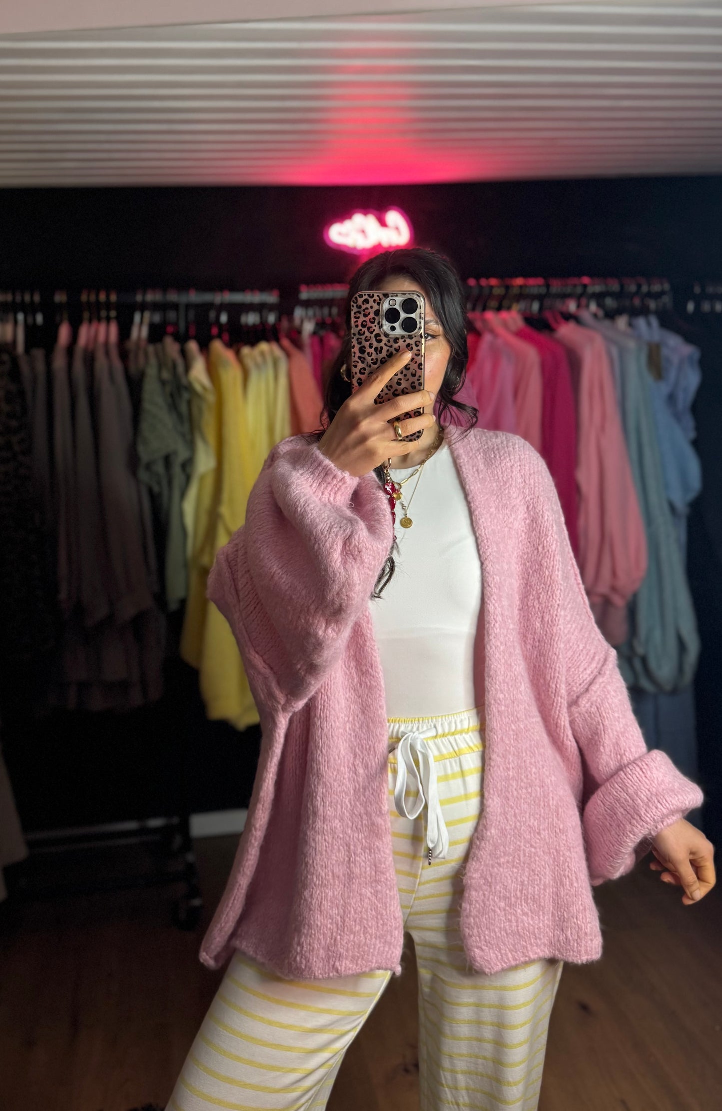 Oversize Cardigan Rose