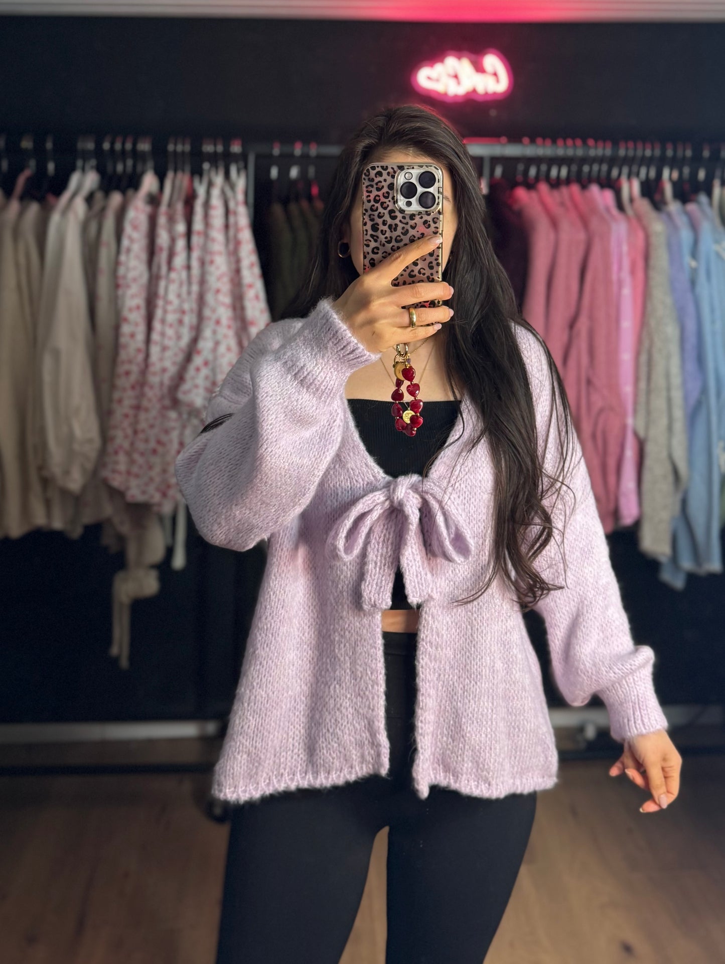 Frühlingscardigan Flieder