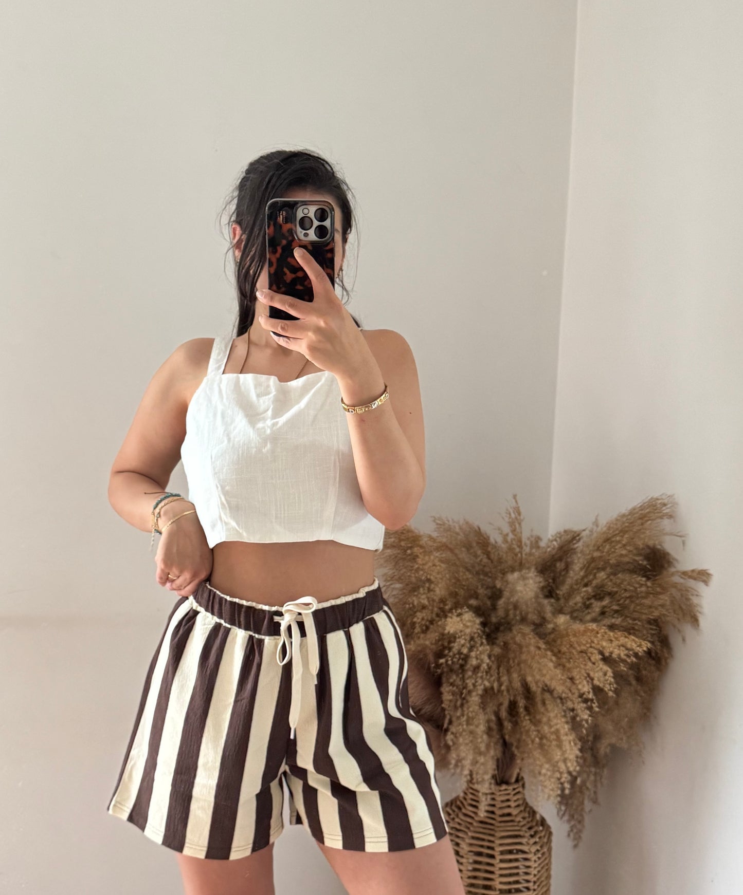 Gestreifte Sommer Shorts