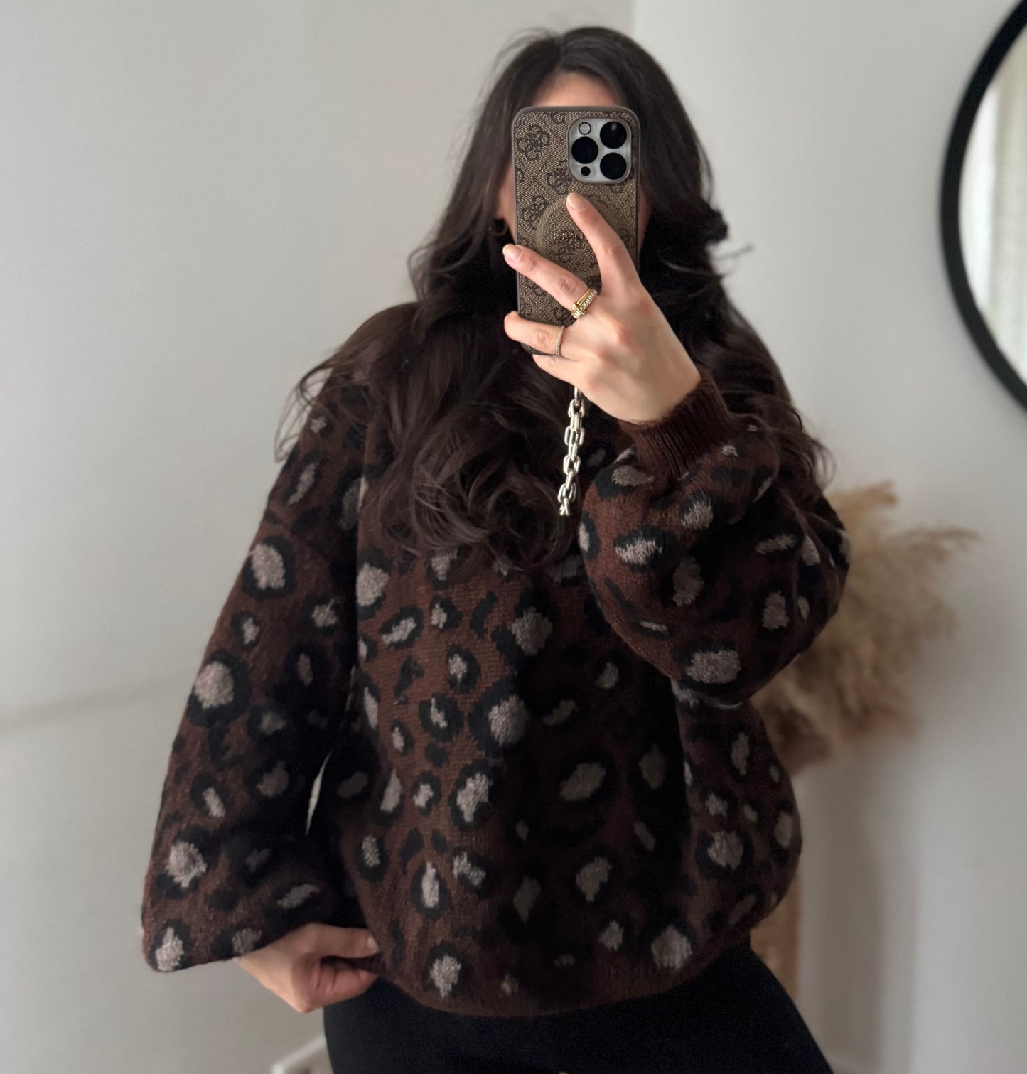 Leo Dream Pullover dunkelbraun