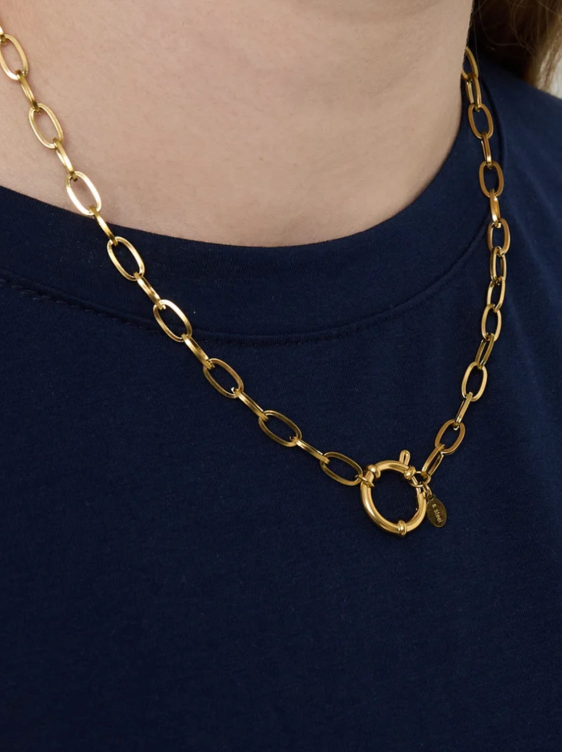 Knot Kette Edelstahl Gold