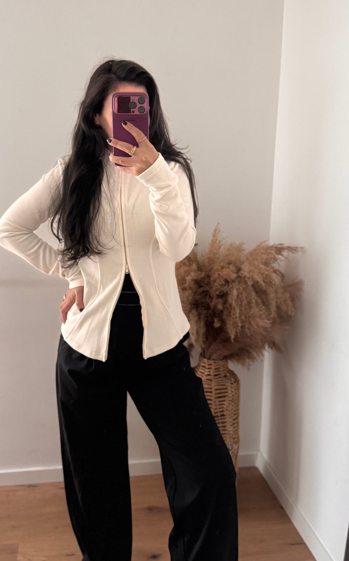 Yoga Jacke Ecru S-M