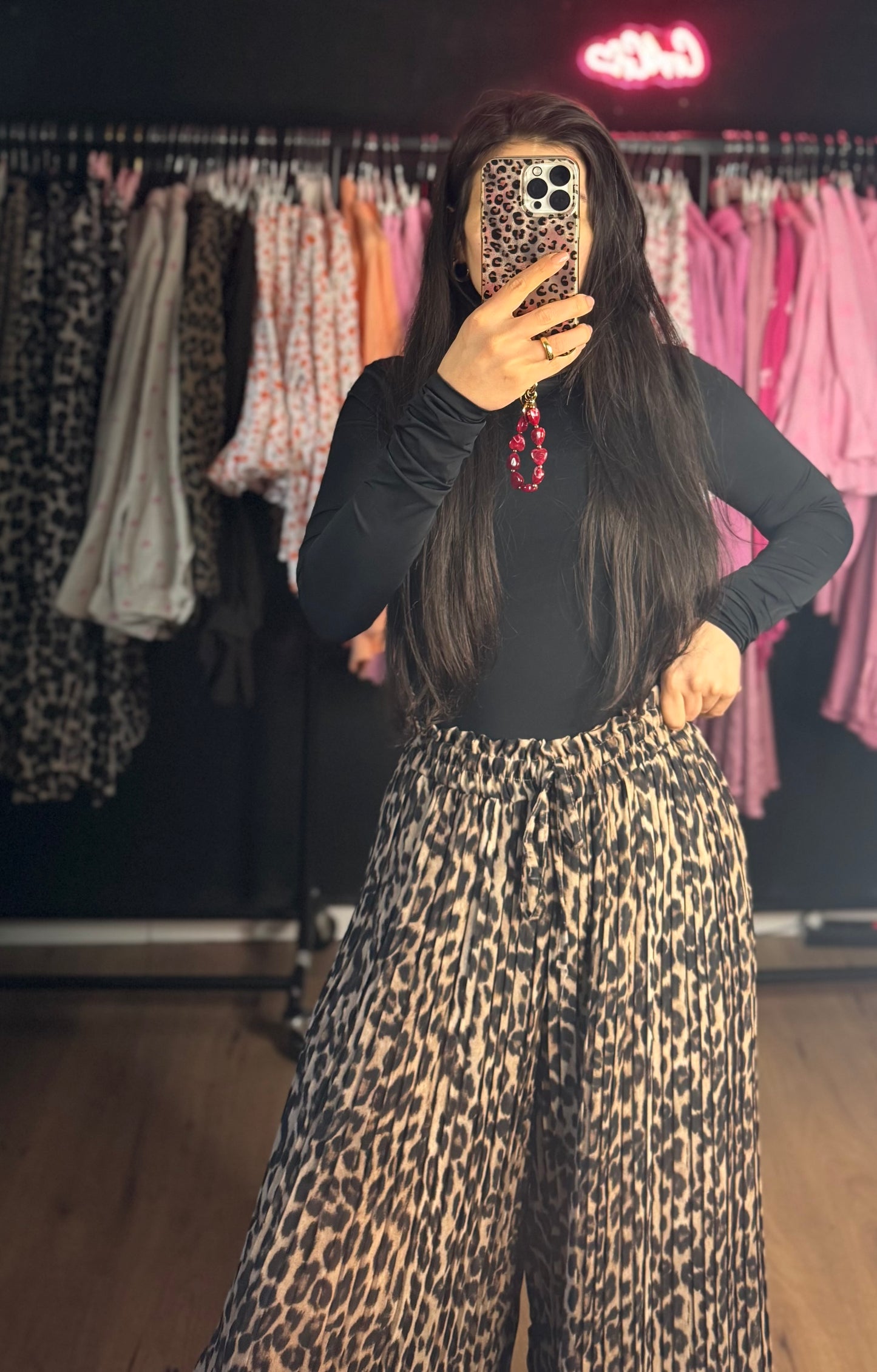 Leo Plissee Hose mit Radler drunter