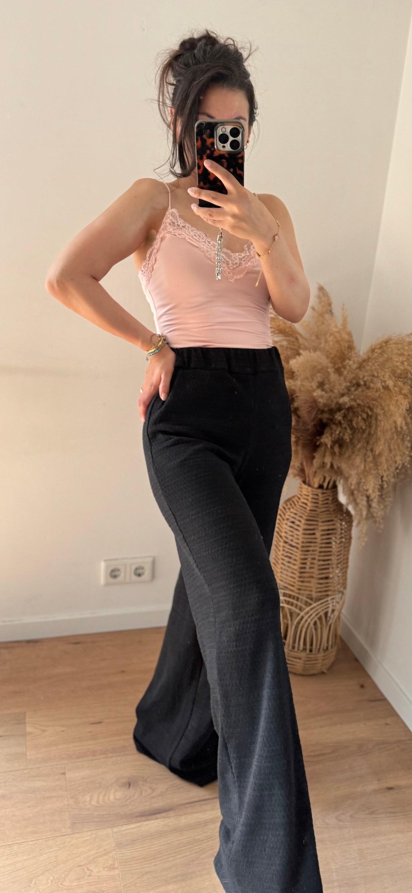 Cellu Baumwollhose black