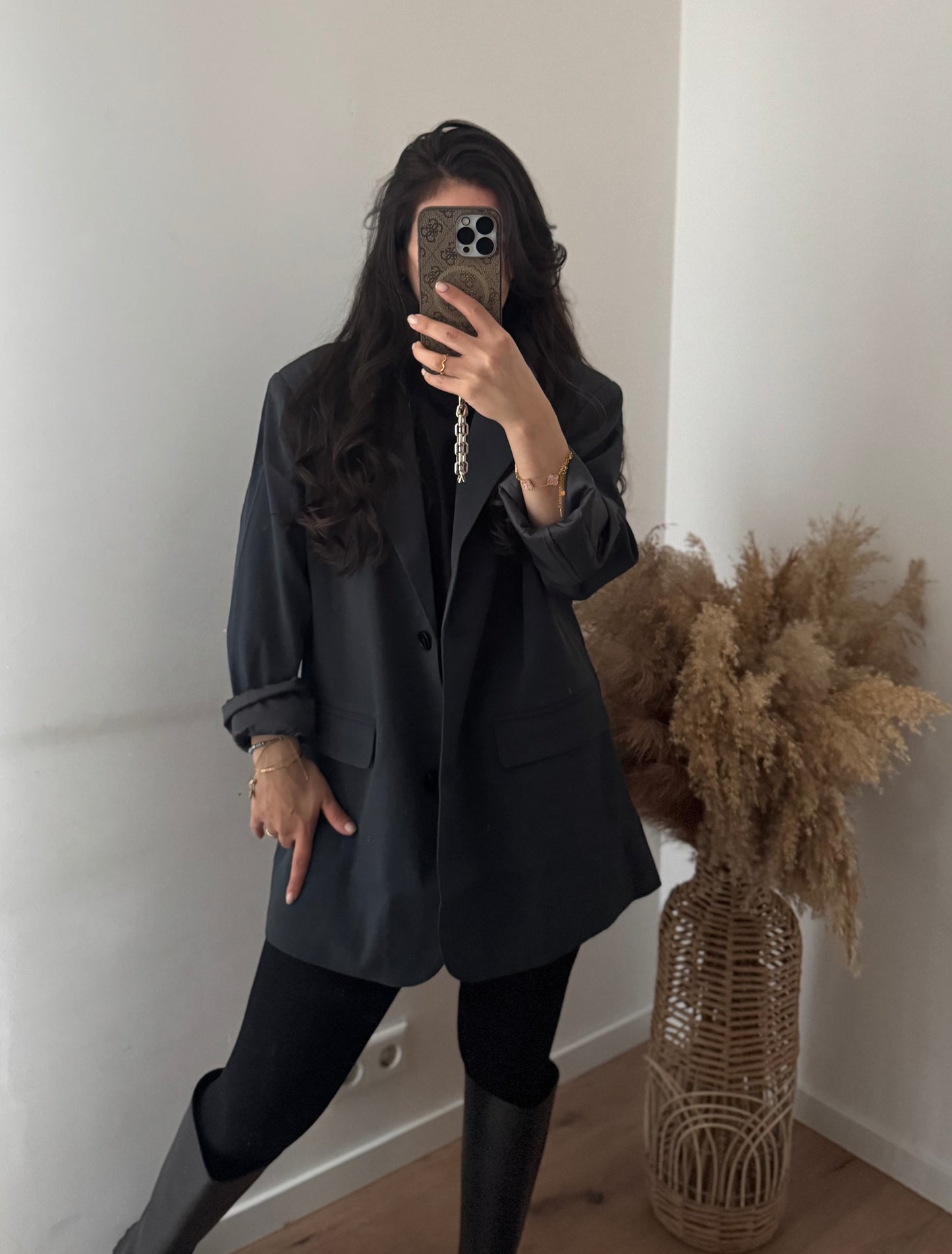 Oversized Blazer Anthrazit