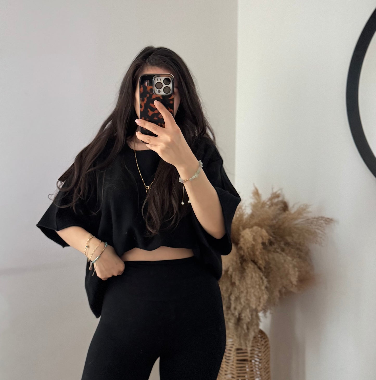 Glow Girl Shirt schwarz