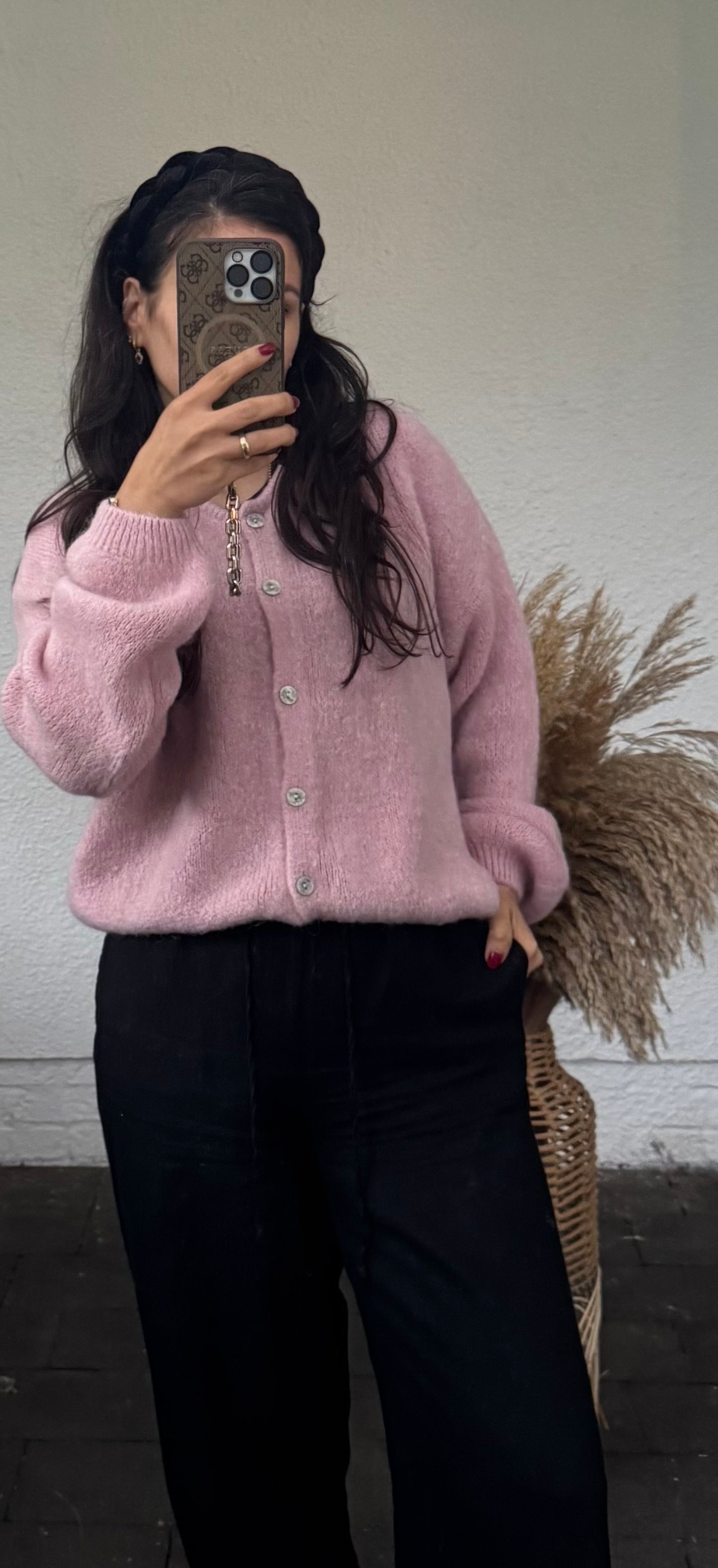 Musthave Alpaka Cardigan Rosé