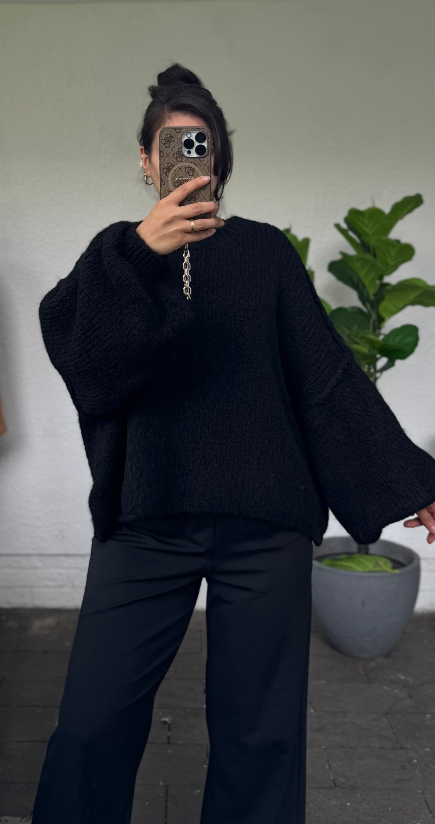 Pullover lelly kurz schwarz