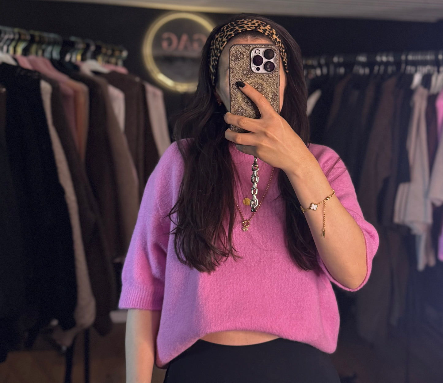 Midarm Soft fluffy Alpaka pink