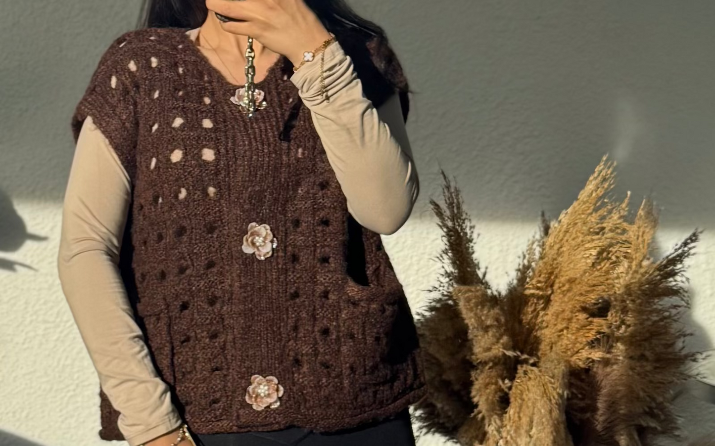 Weste mit Bloom knöpfchen