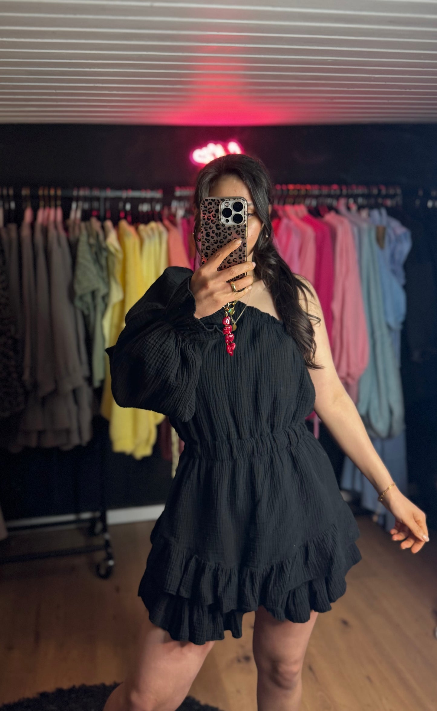 One Shoulder Jumpsuit black