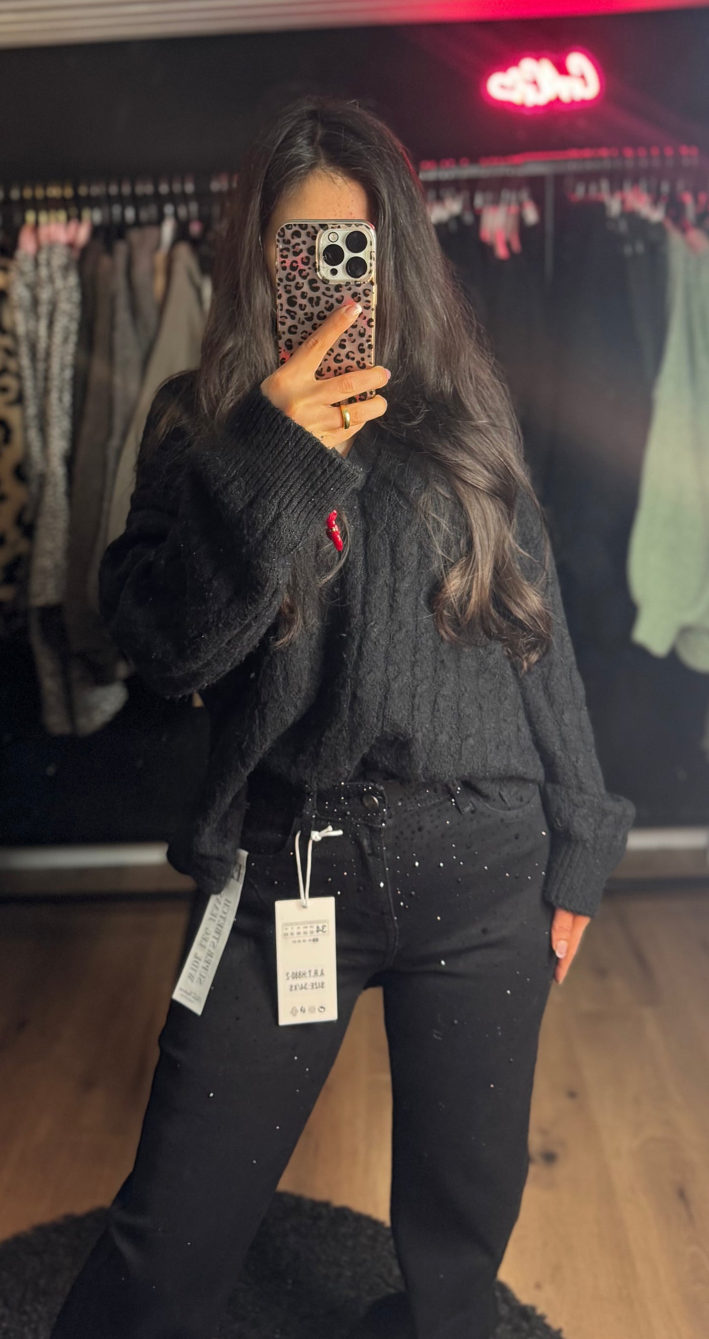 GLITZER WIDELEG LEYNA