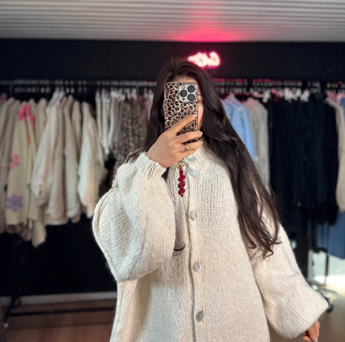 PEARL CARDIGAN BEIGE