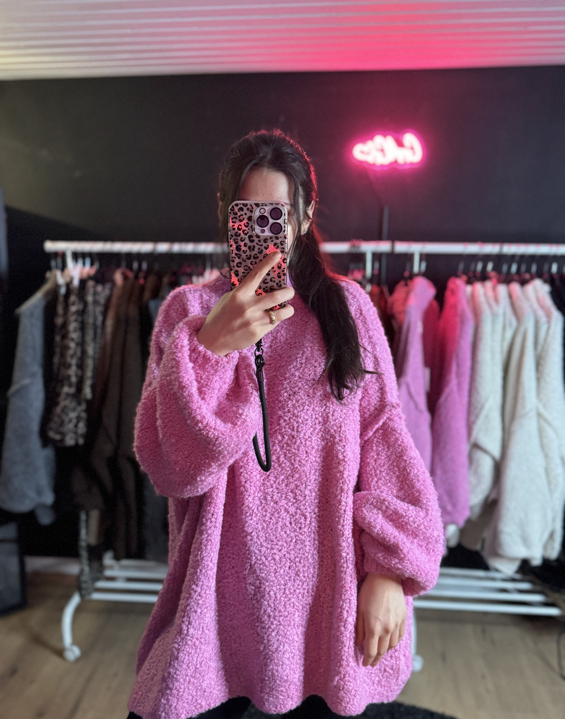 Kuschelboucle Pink Lelly