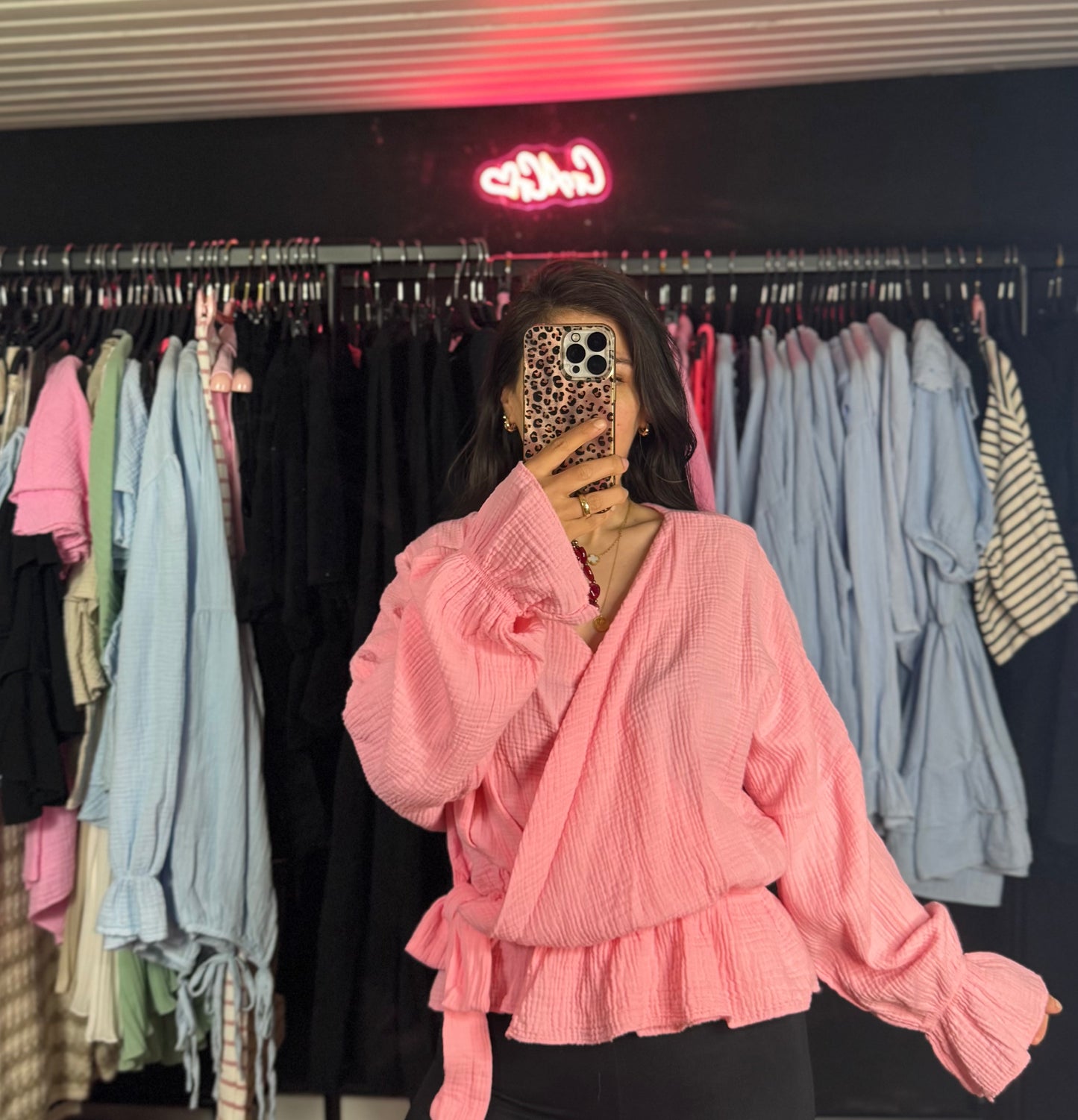 Musselin zum Binden babyrosa