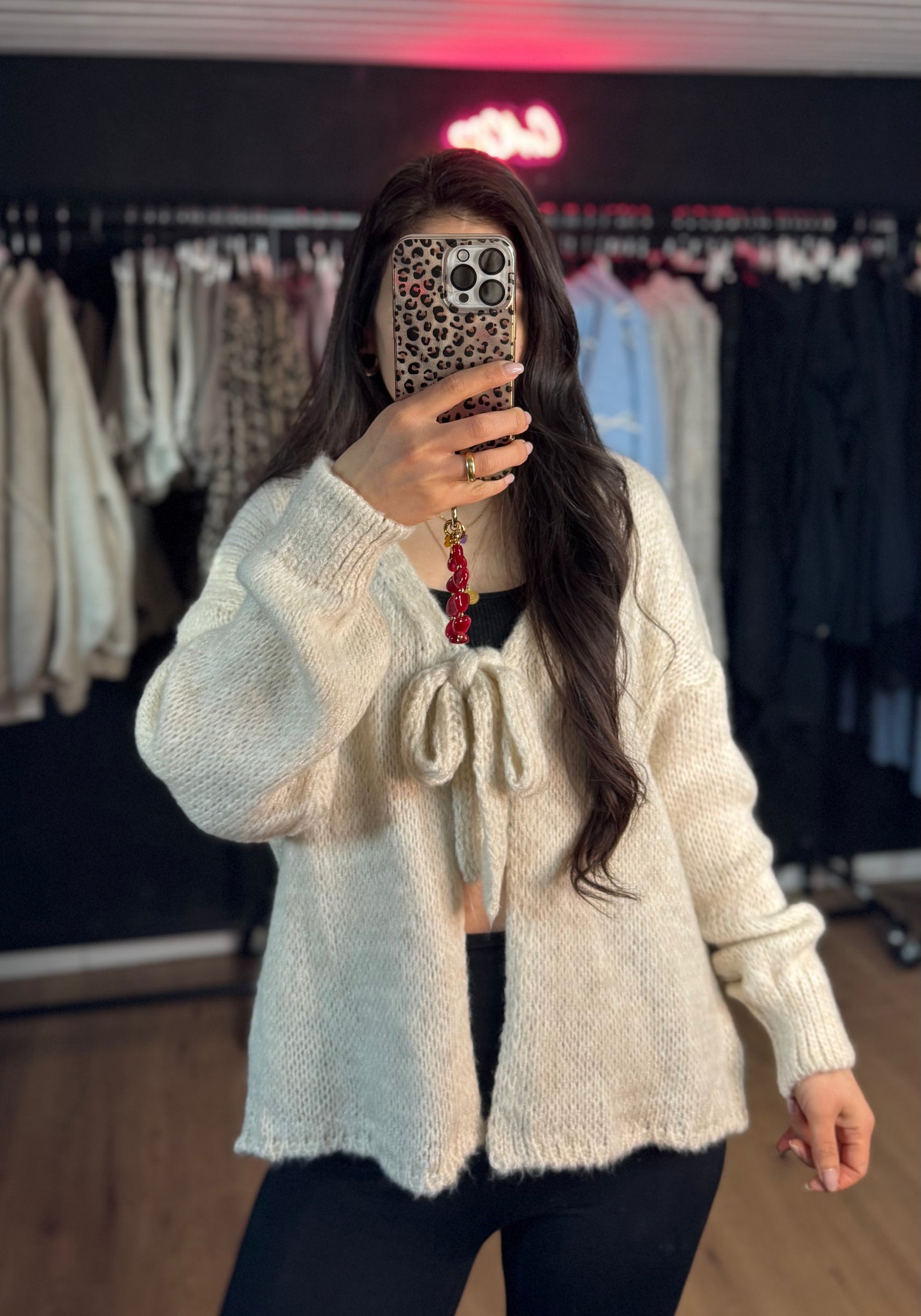 Frühlingscardigan beige