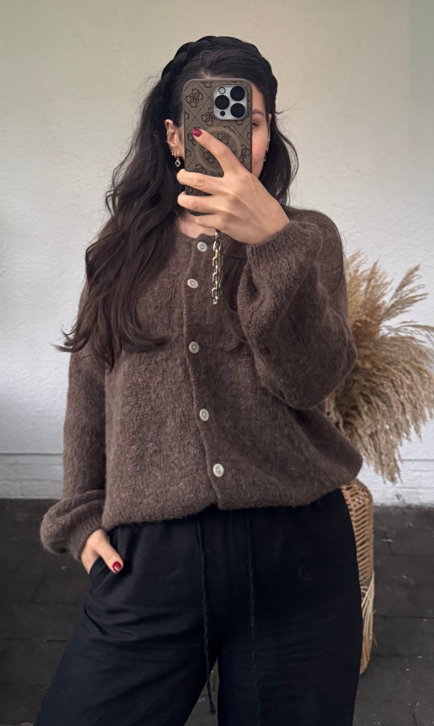 Musthave Alpaka Cardigan braun