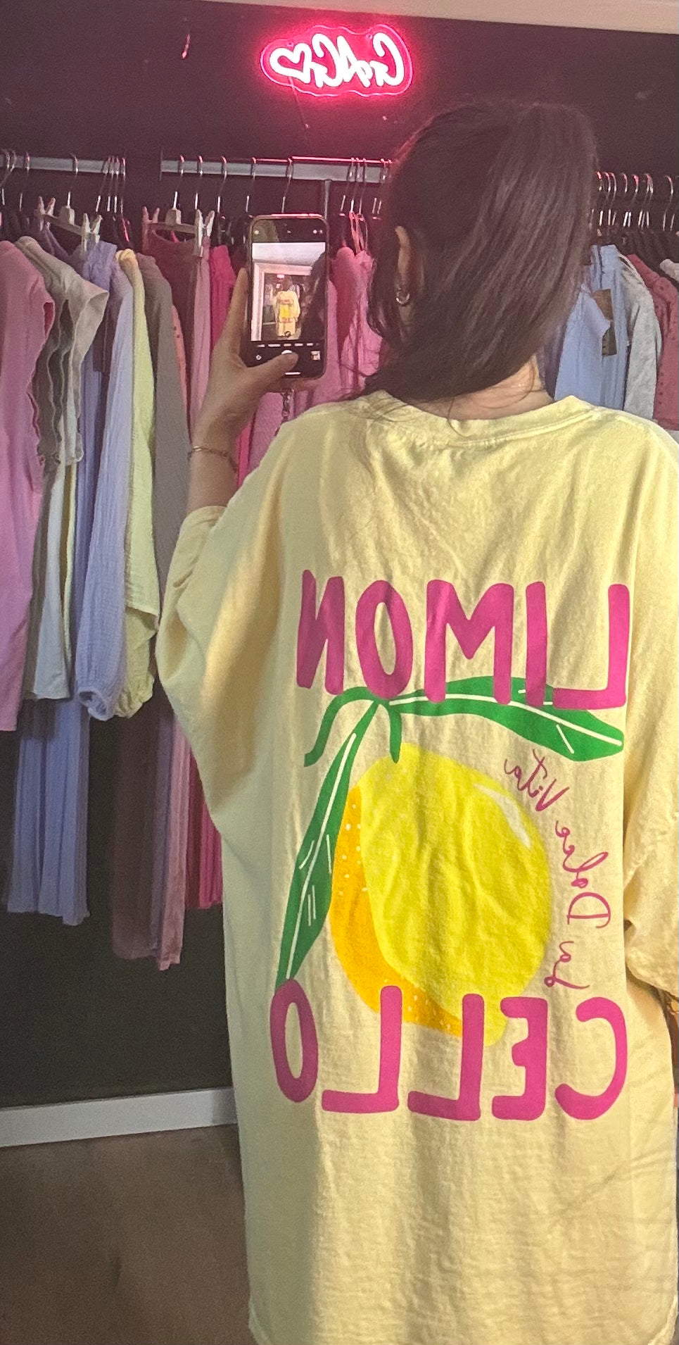 Oversized Shirt Limoncello gelb