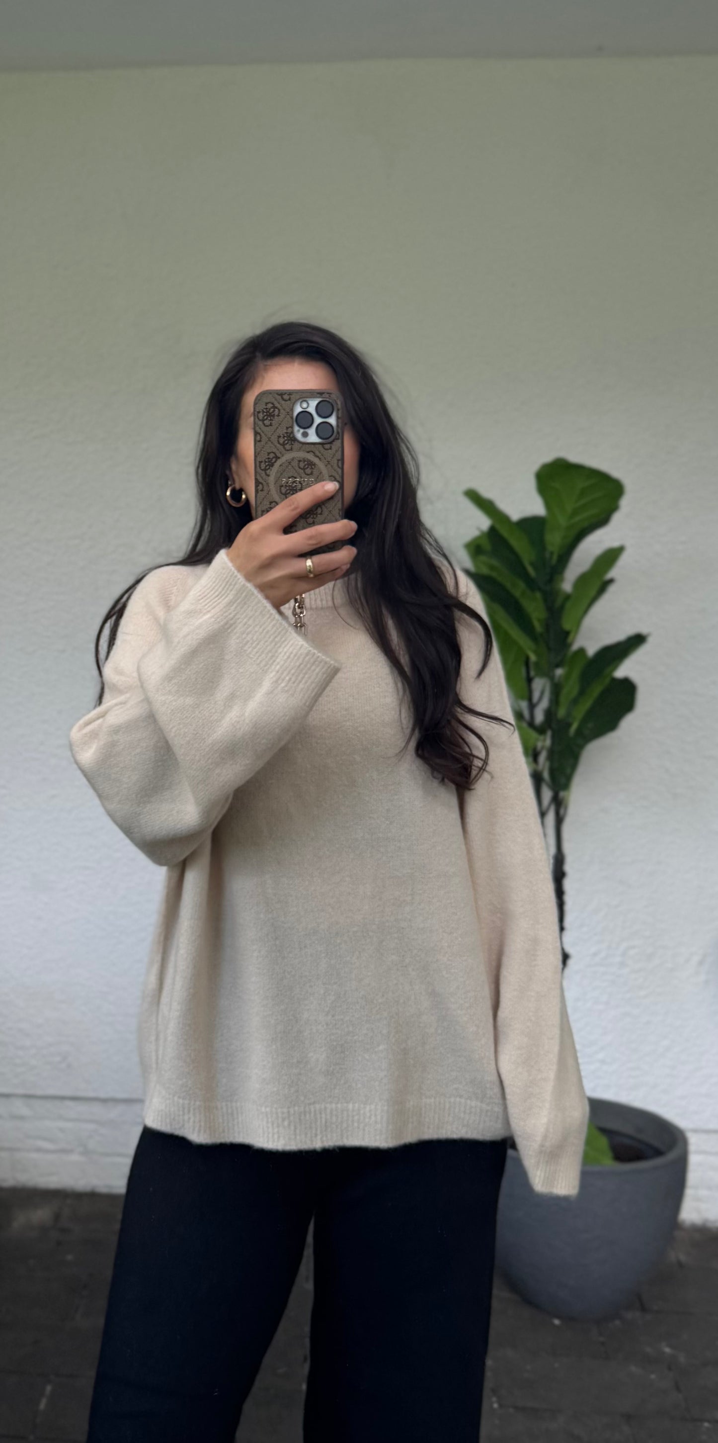 Pullover Alpaka Ecru