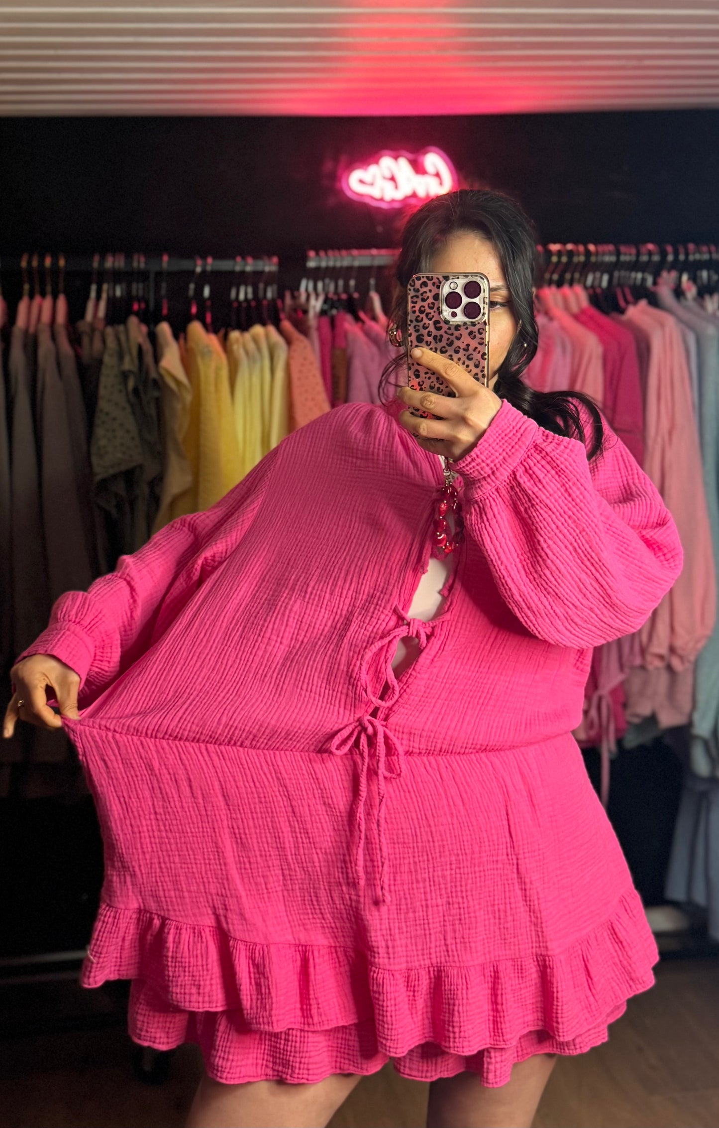 Oversized Playsuit Pink