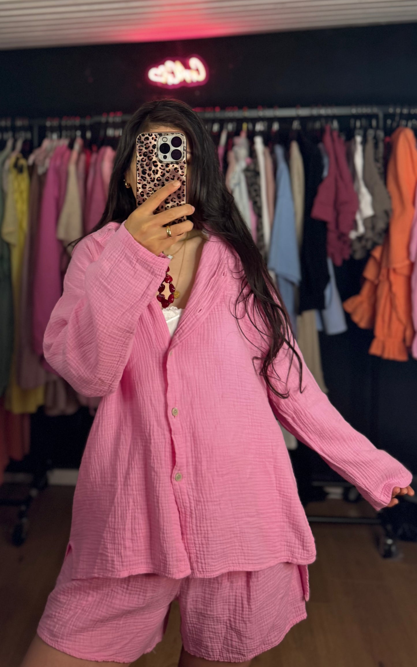 Musselin set kurz verschiedene Farben