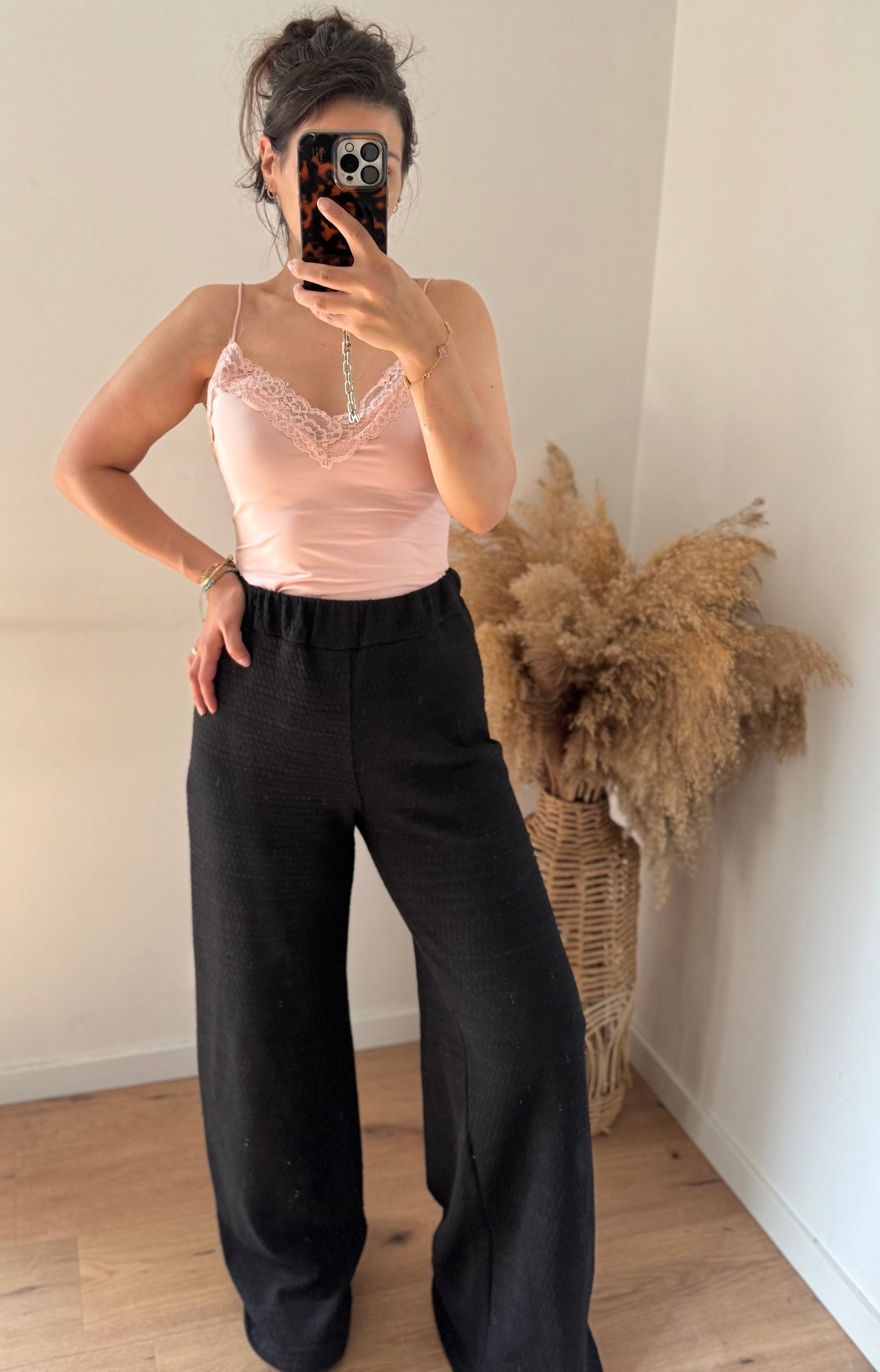 Cellu Baumwollhose black