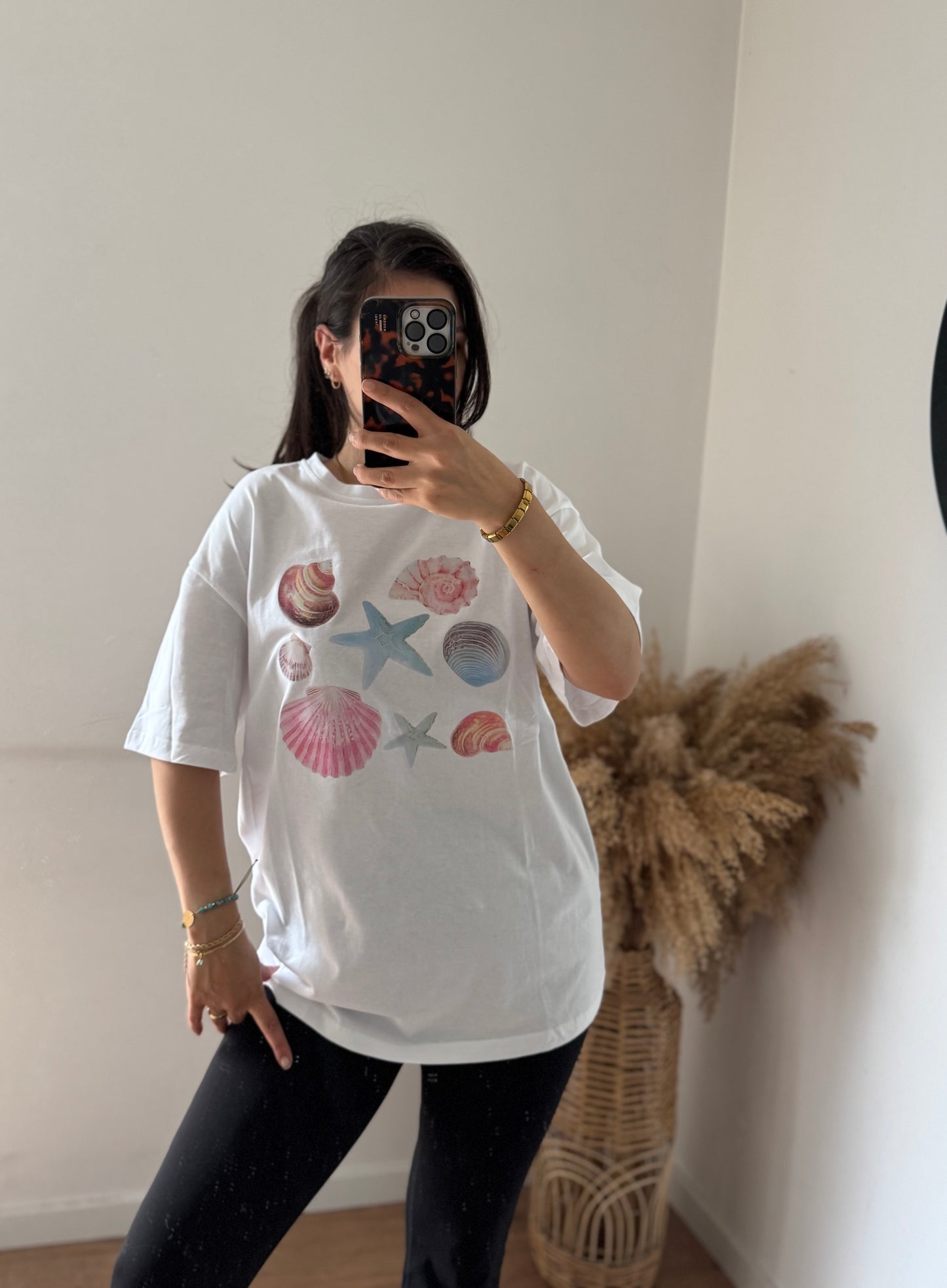 100% Baumwoll Muschelshirt