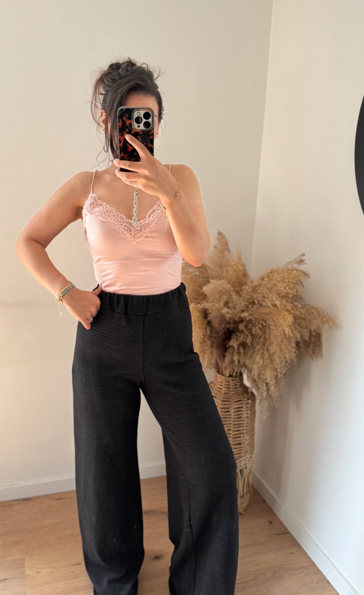 Cellu Baumwollhose black