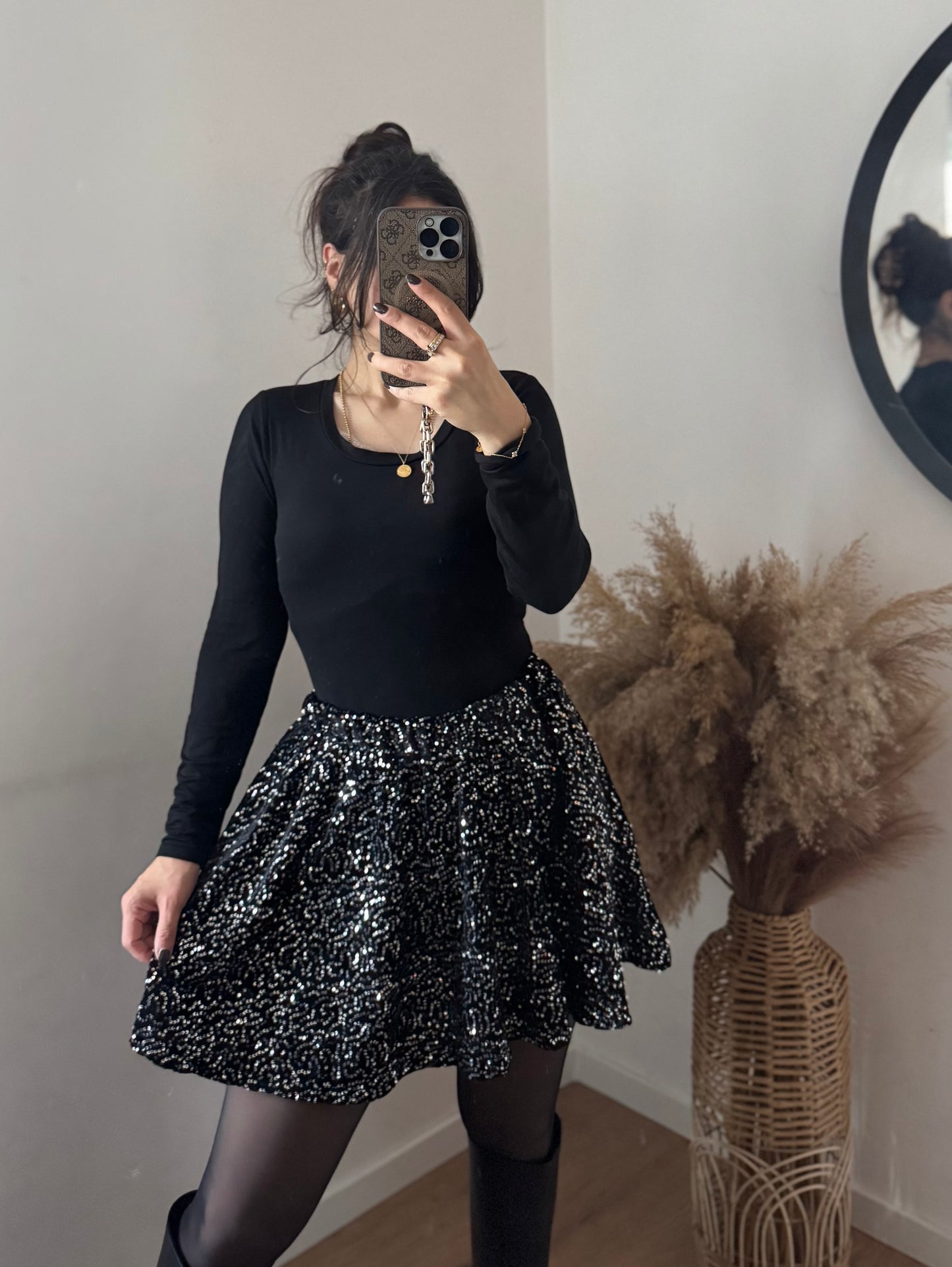 Pailletten GLITZI Rock versch Farben