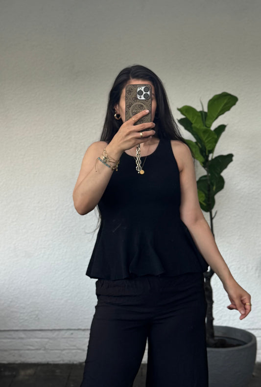 Peplum top versch. Farben