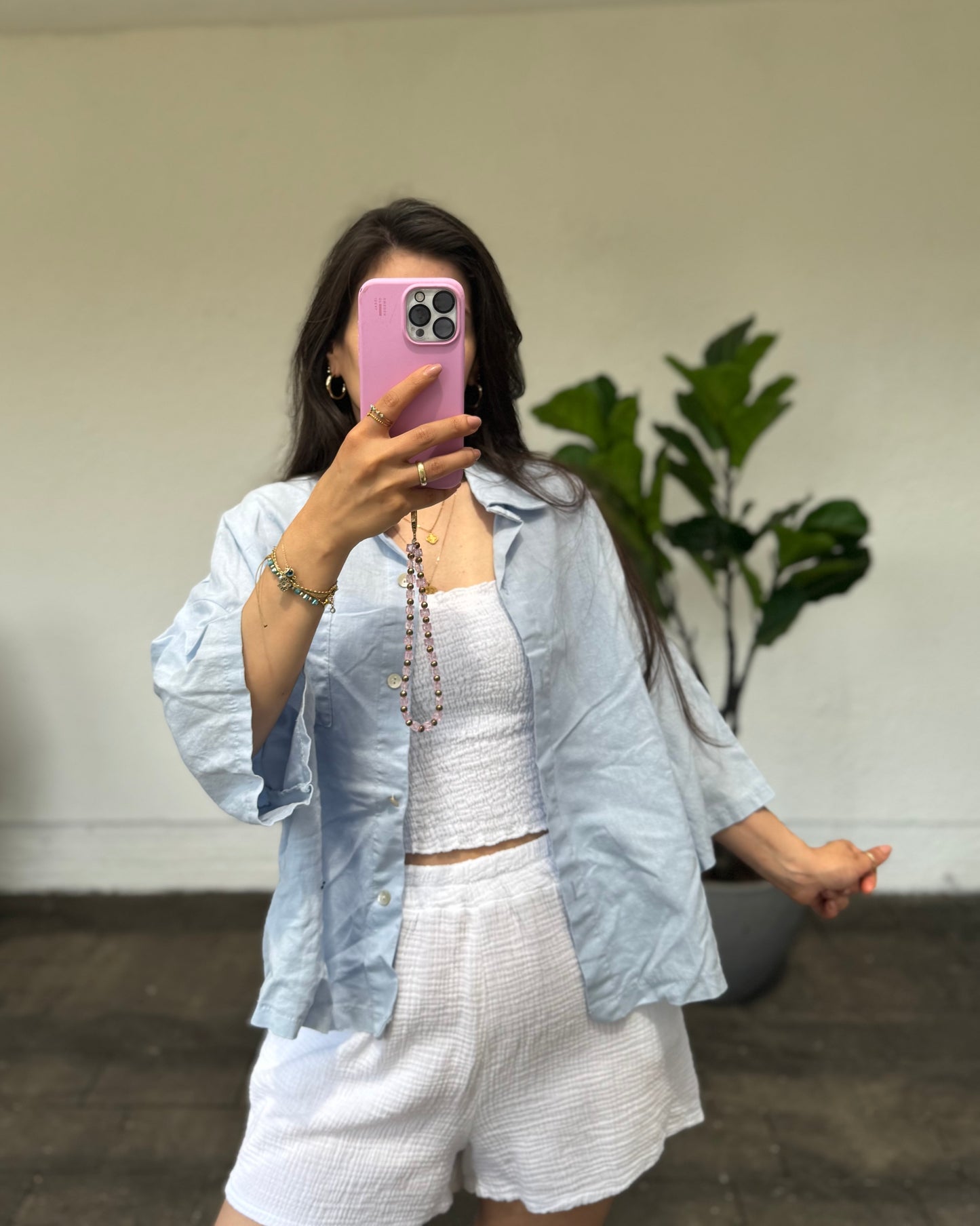 Lino-COTON Bluse versch. Farben