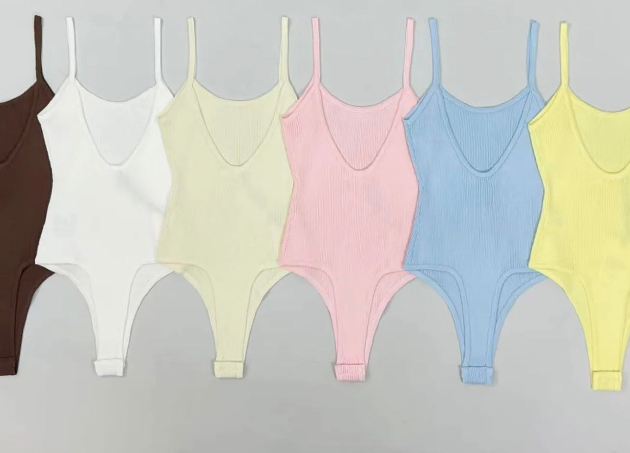 Basic ripp Body rosa