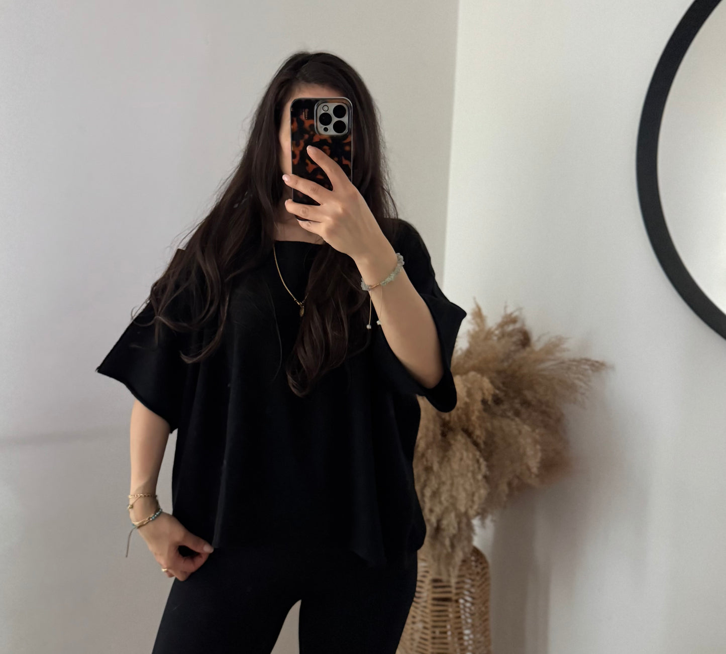 Glow Girl Shirt schwarz