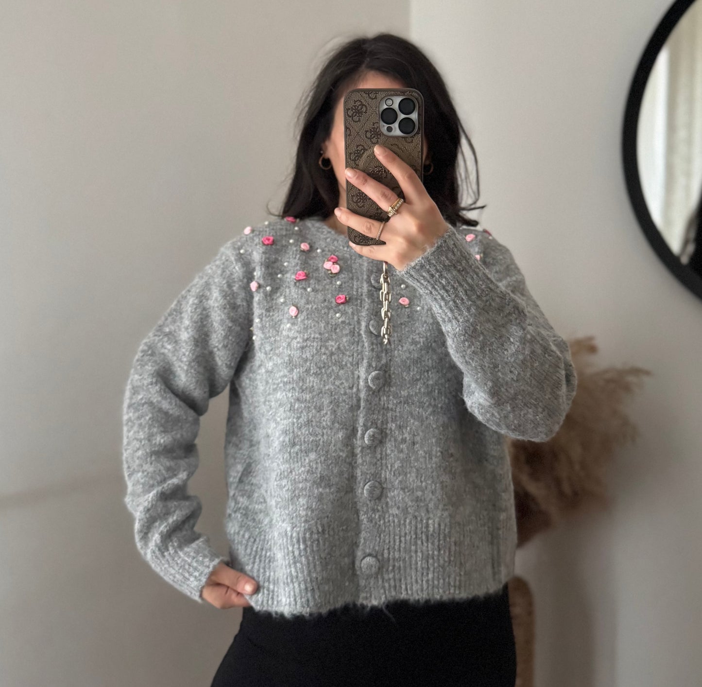 Cardigan Rosie hellgrau