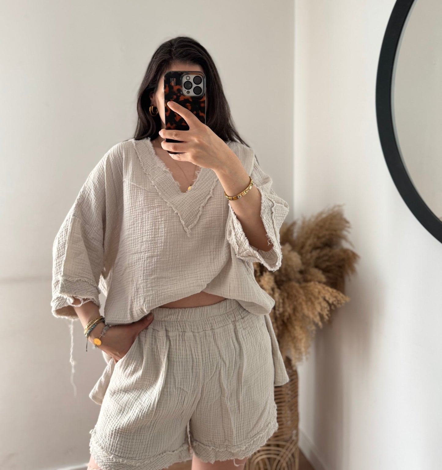 Sahara Musselin Set Stone