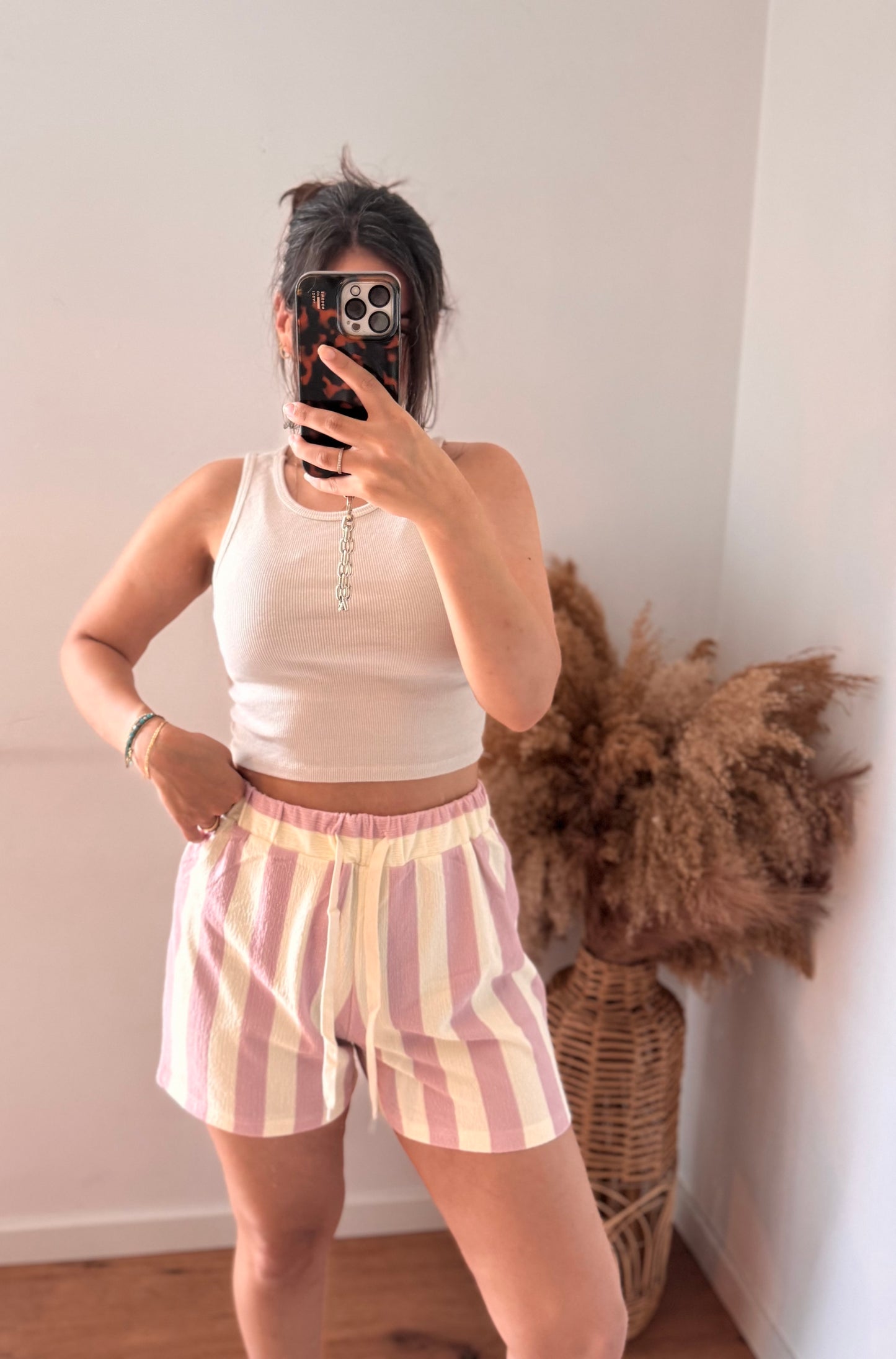 Gestreifte Sommer Shorts