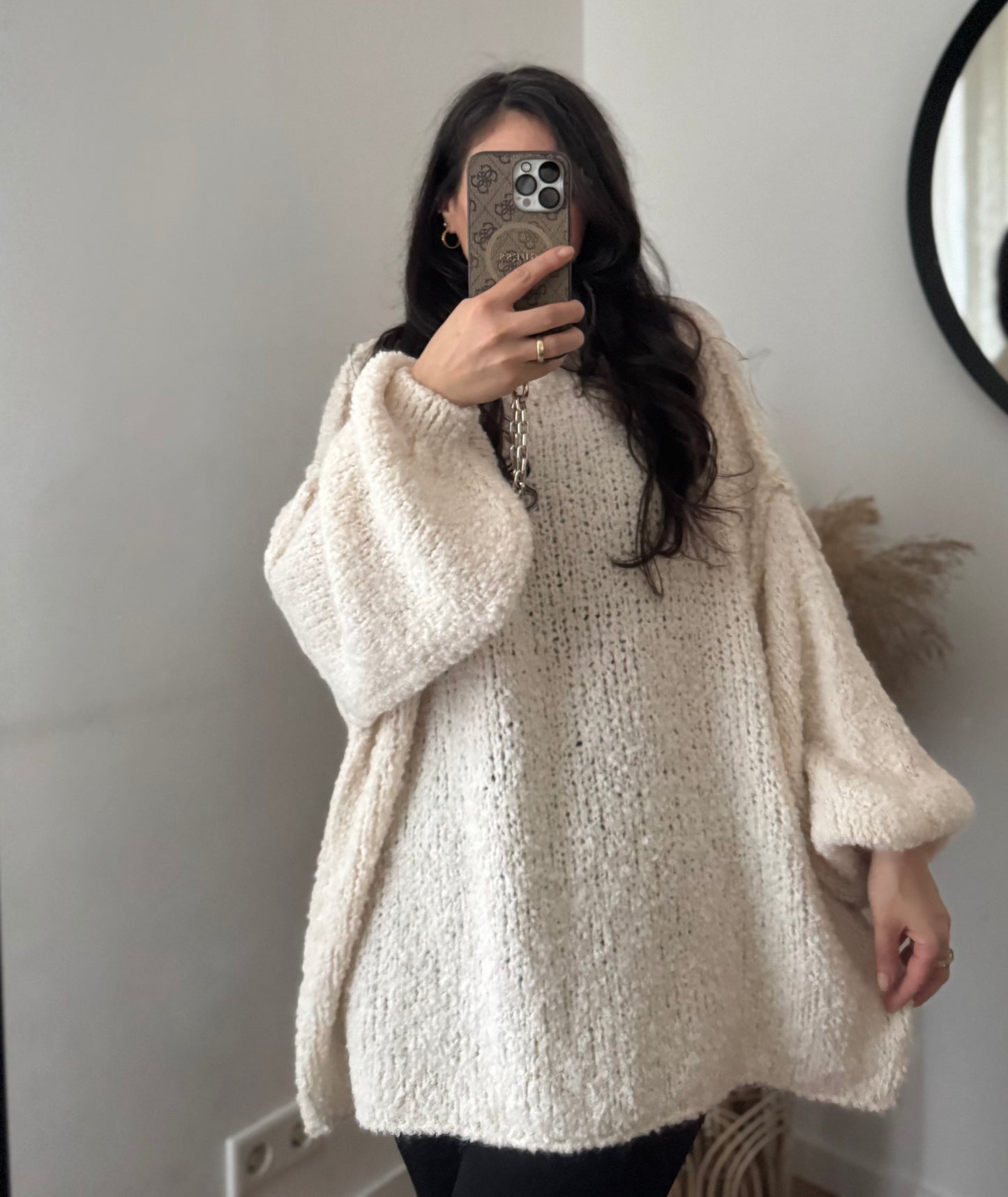 Boucle Pullover Lelly Ecru