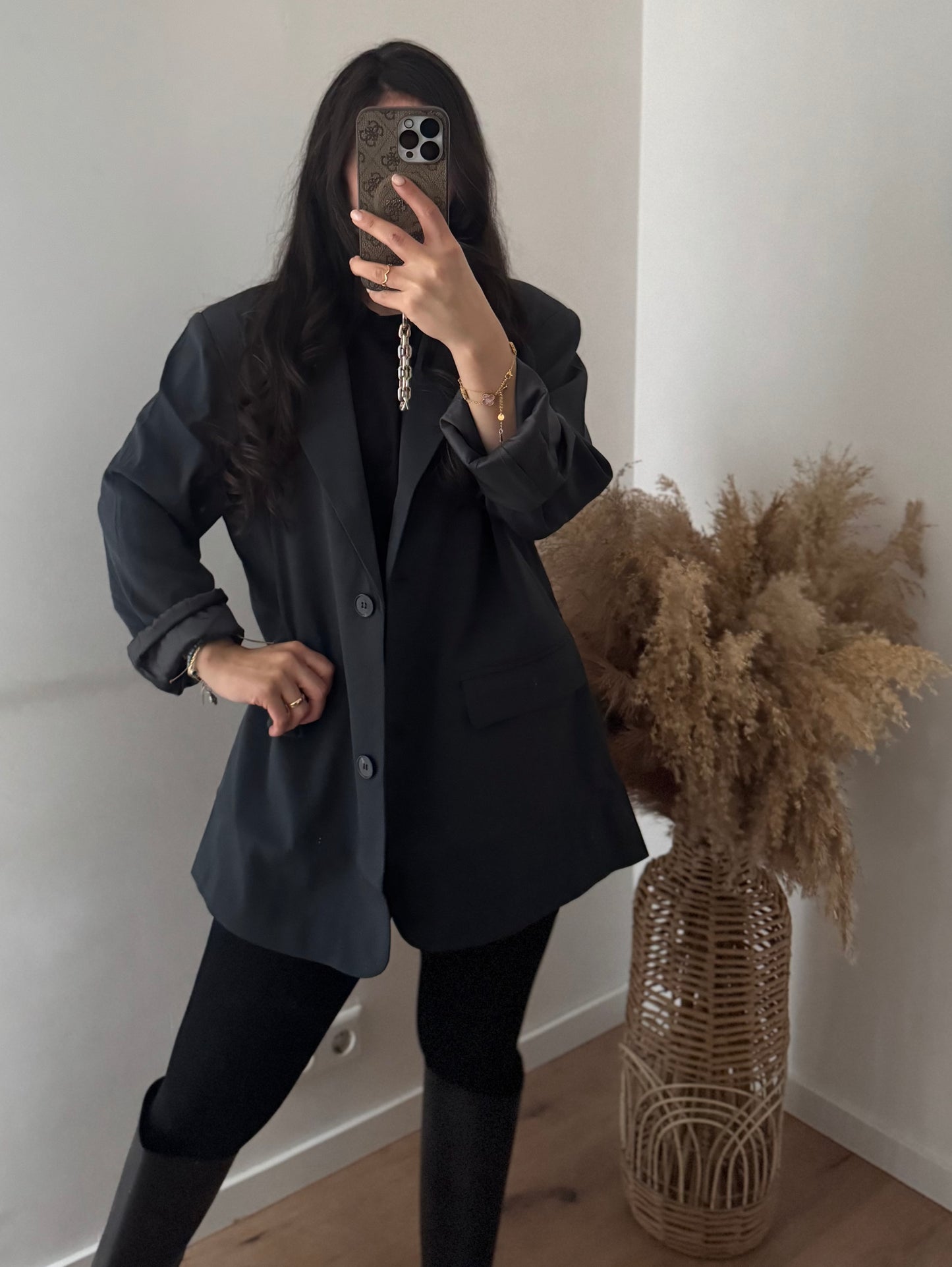 Oversized Blazer Anthrazit
