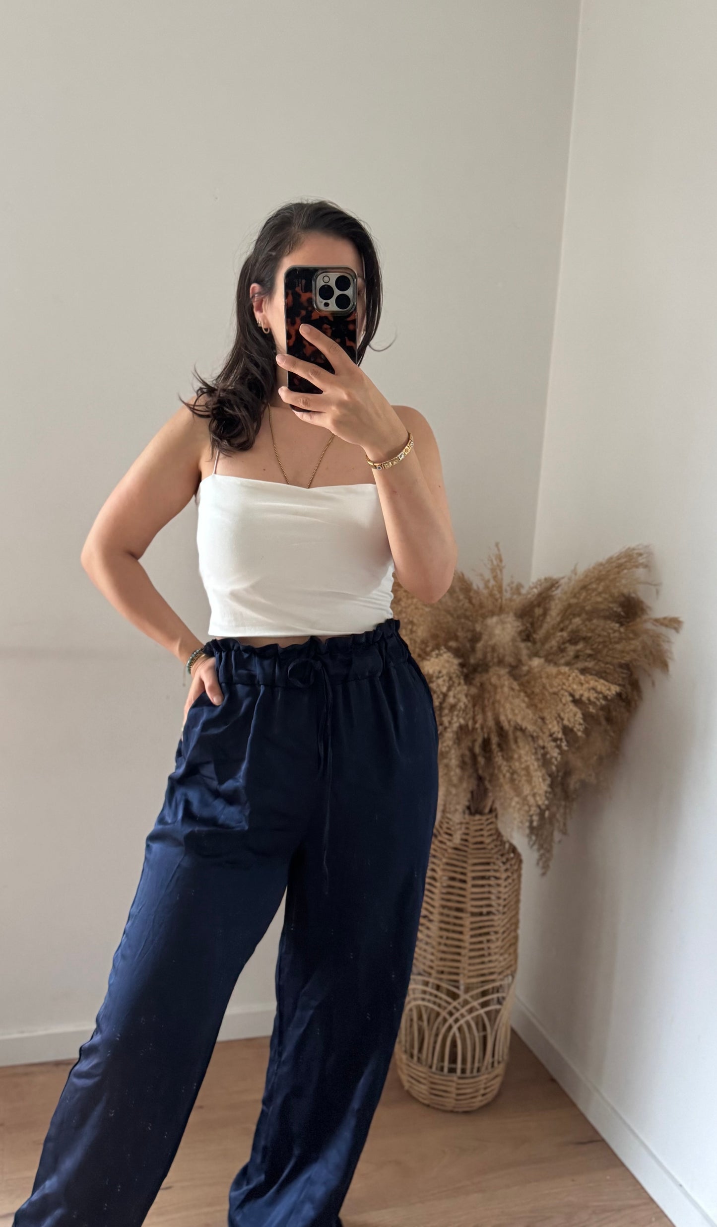 Sanfte Viscose Hose Navy