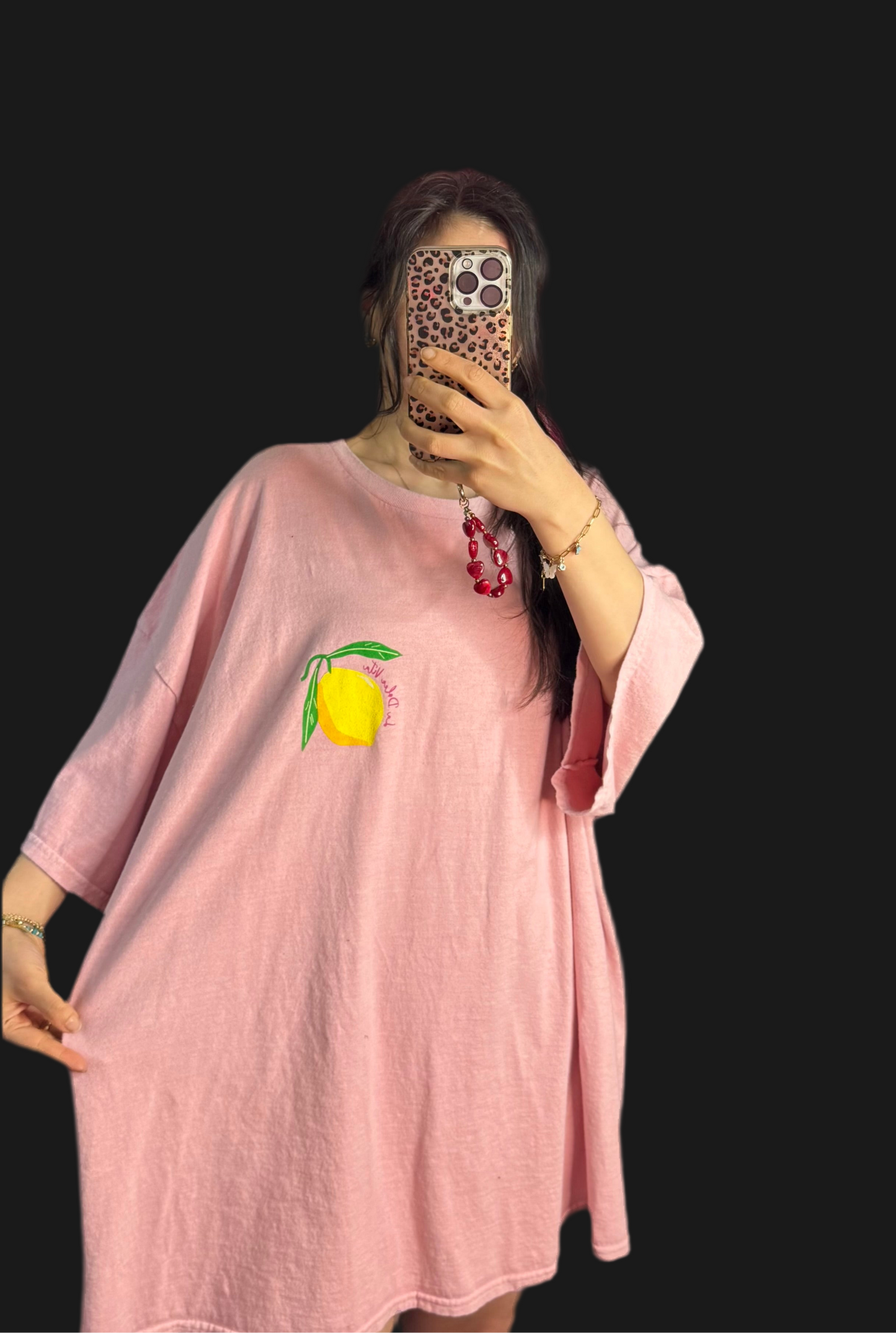 Oversized Shirt Limoncello rosa