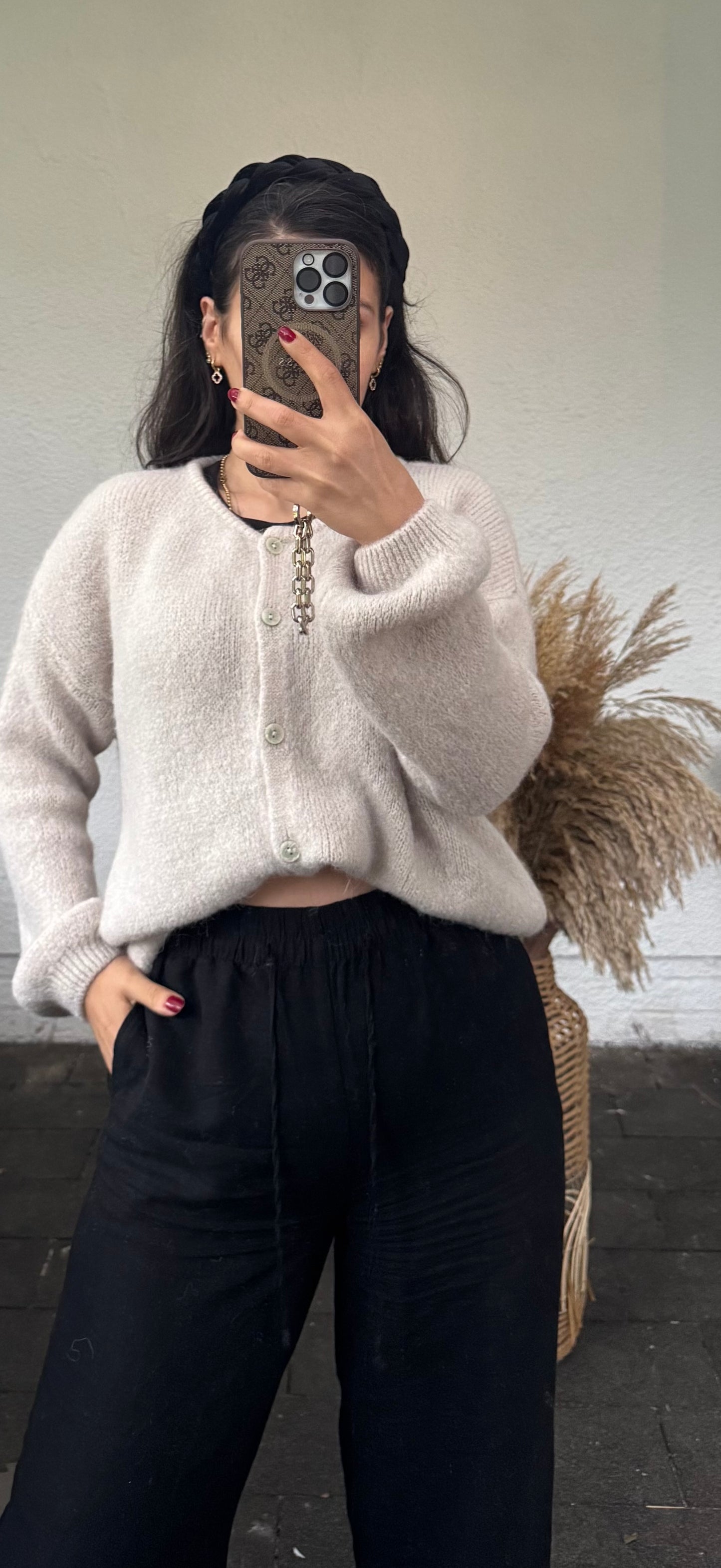 Musthave Alpaka Cardigan Ecru