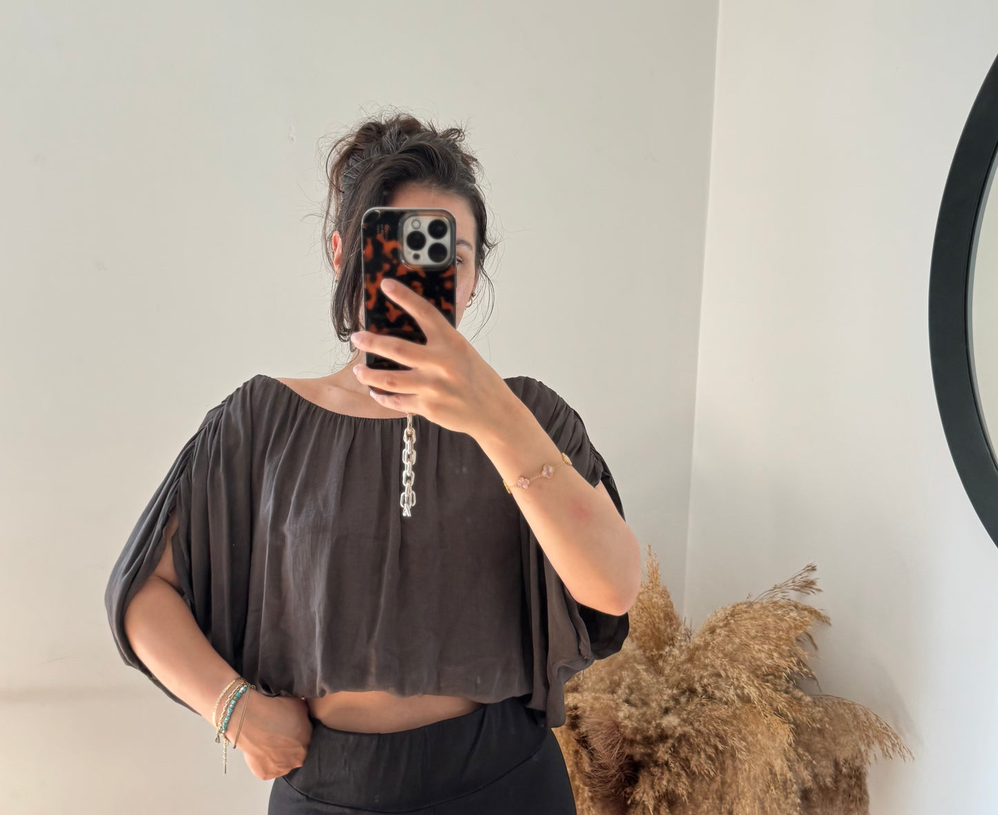 Yasmin top Viscose choco