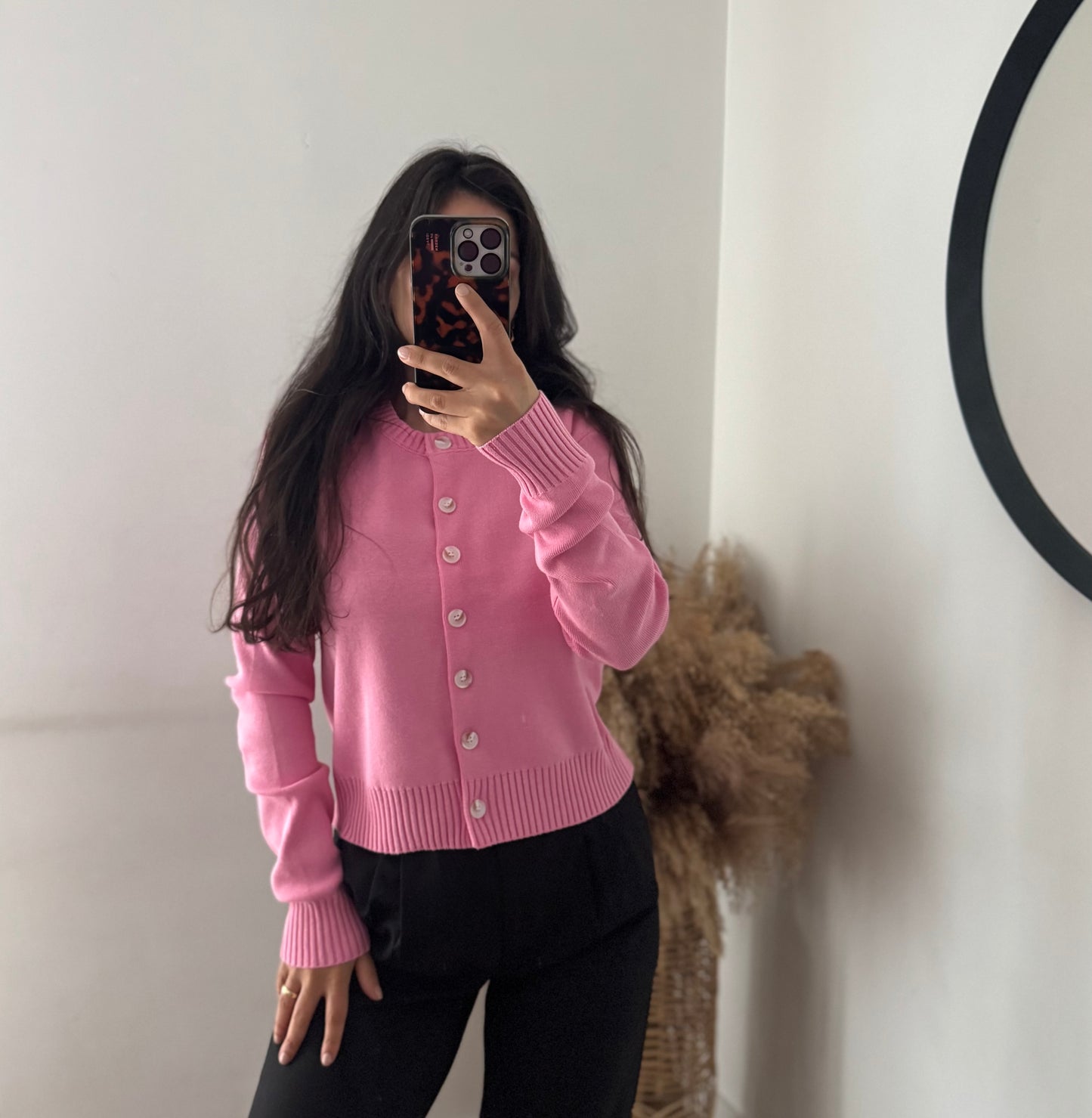 Pure Cotton Cardigan Bubblepink