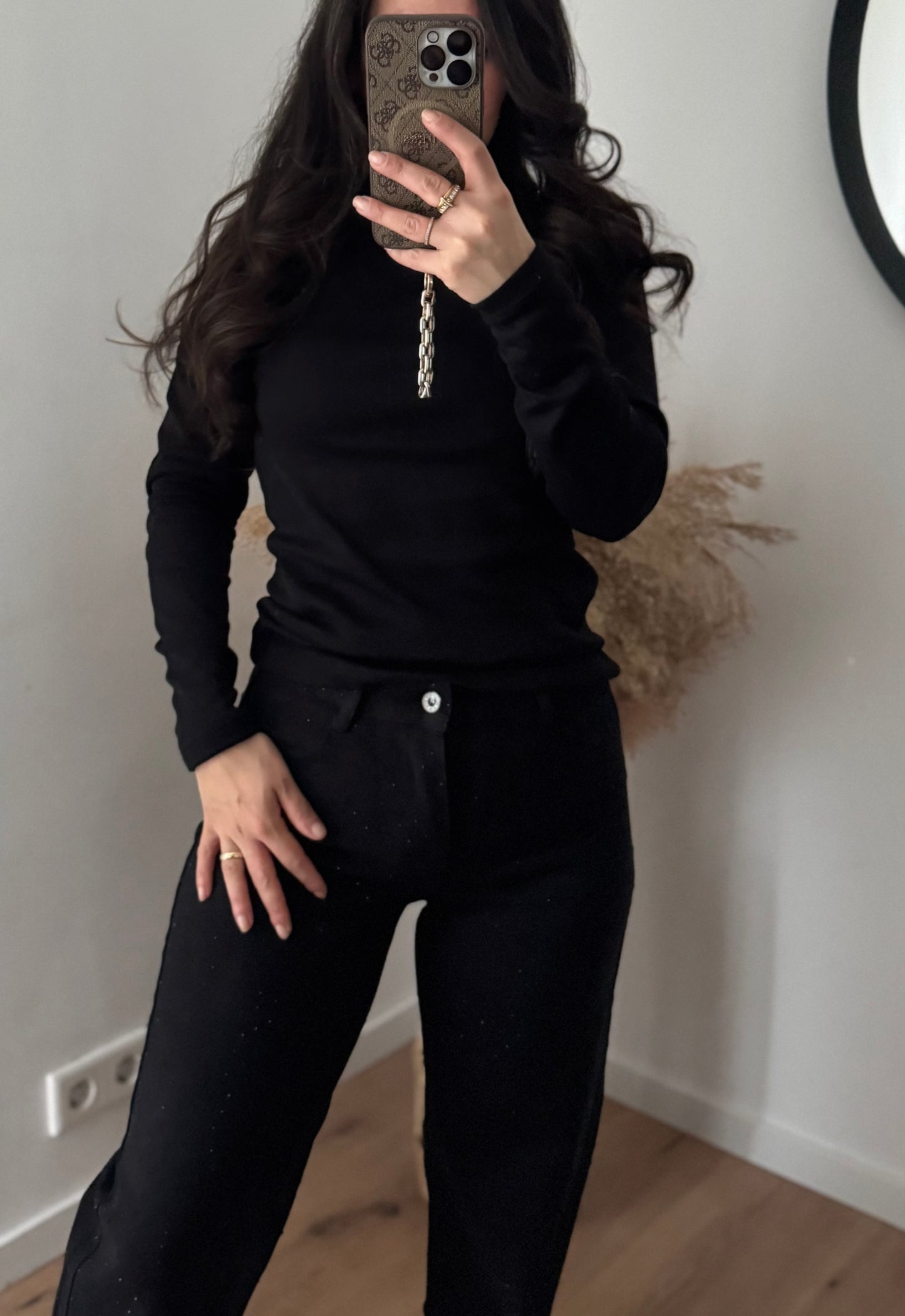 Dunkele GLITZI Loura