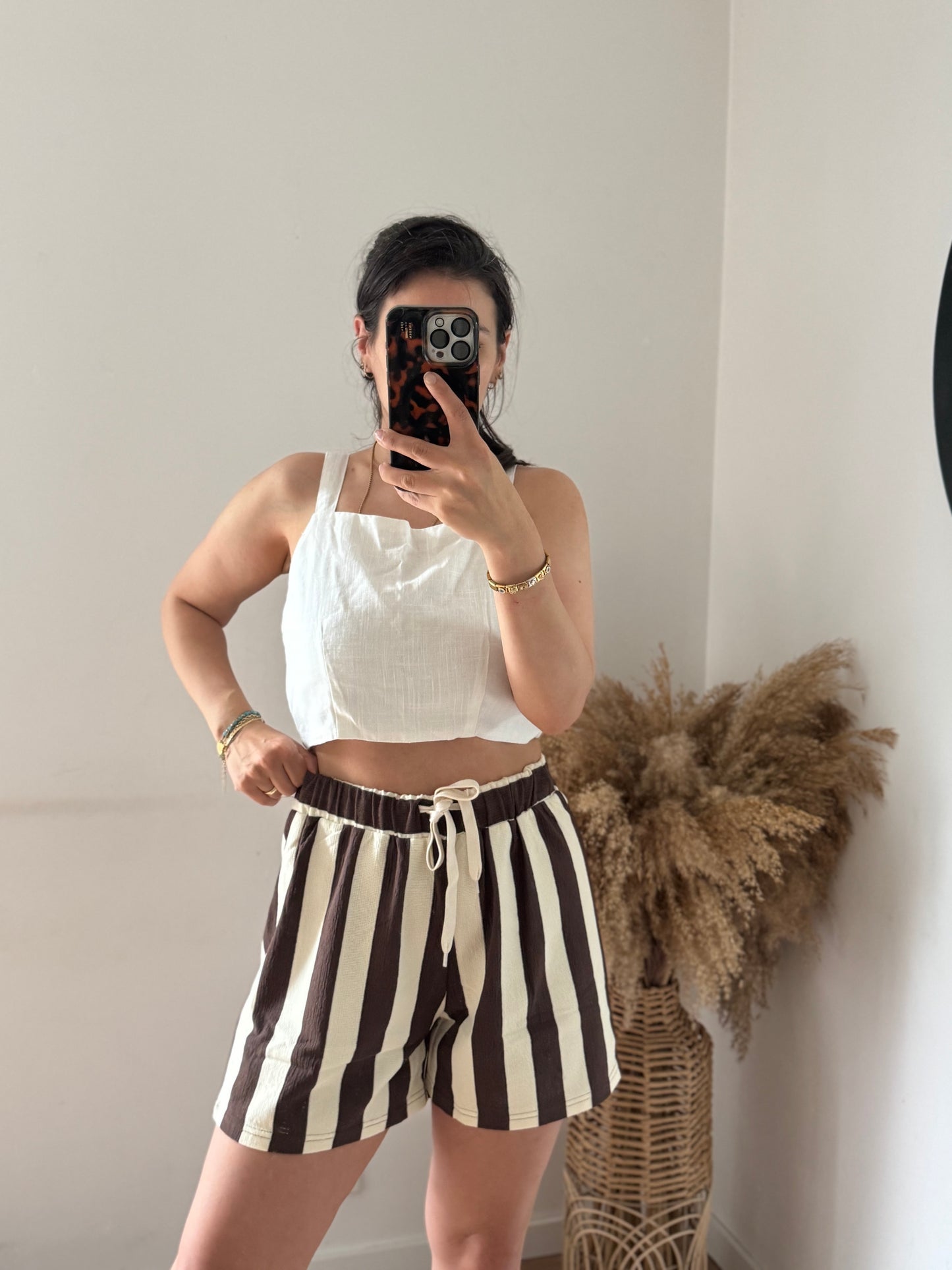 Gestreifte Sommer Shorts