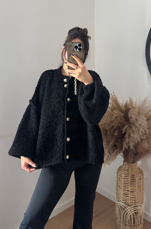 Boucle lelly kurz schwarz