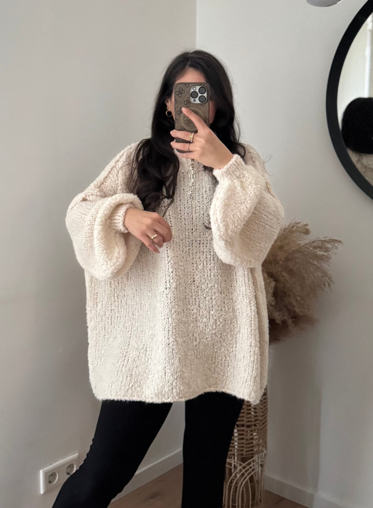 Boucle Pullover Lelly Ecru