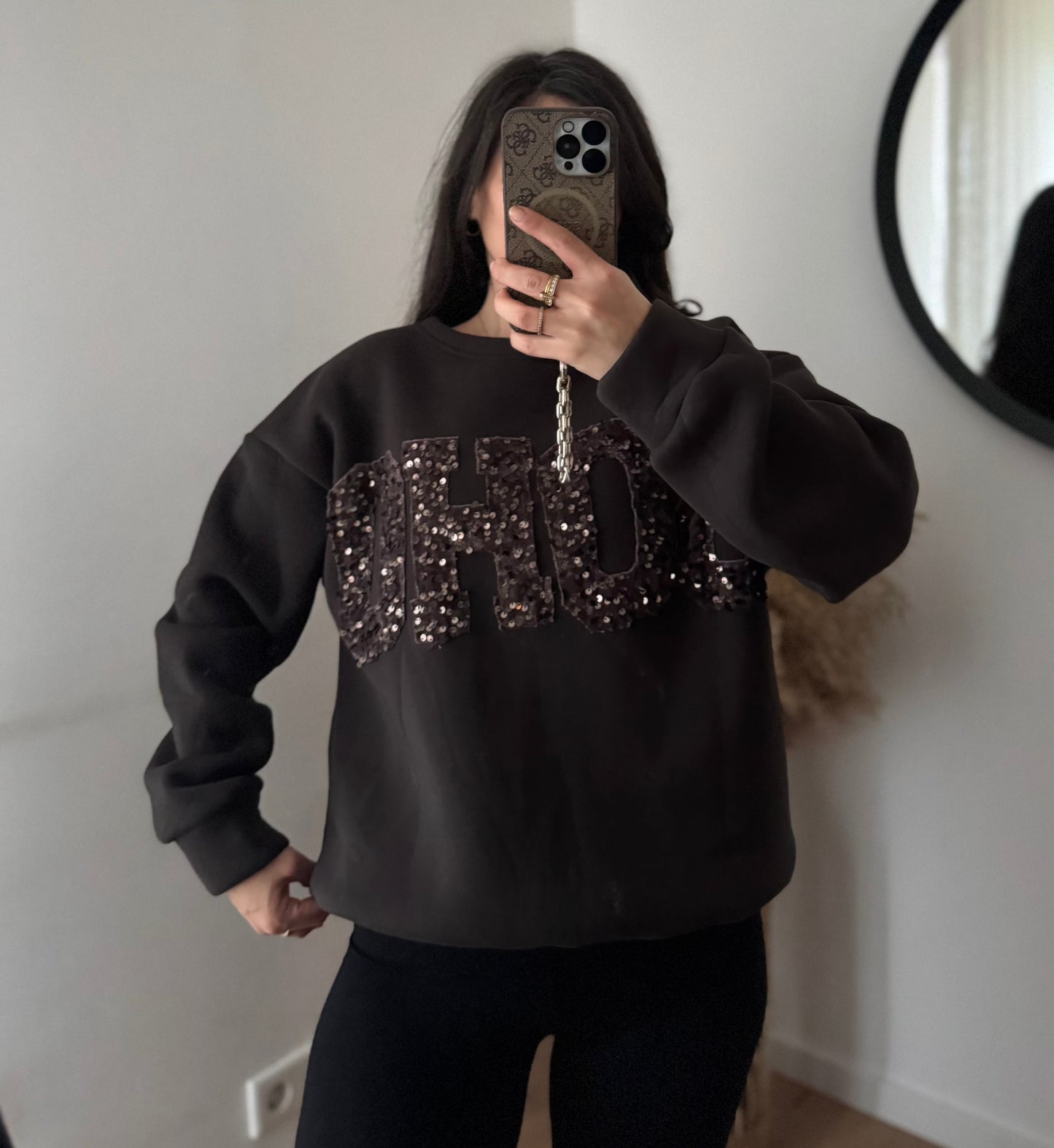 SOHO GLITZI Sweater Schoko