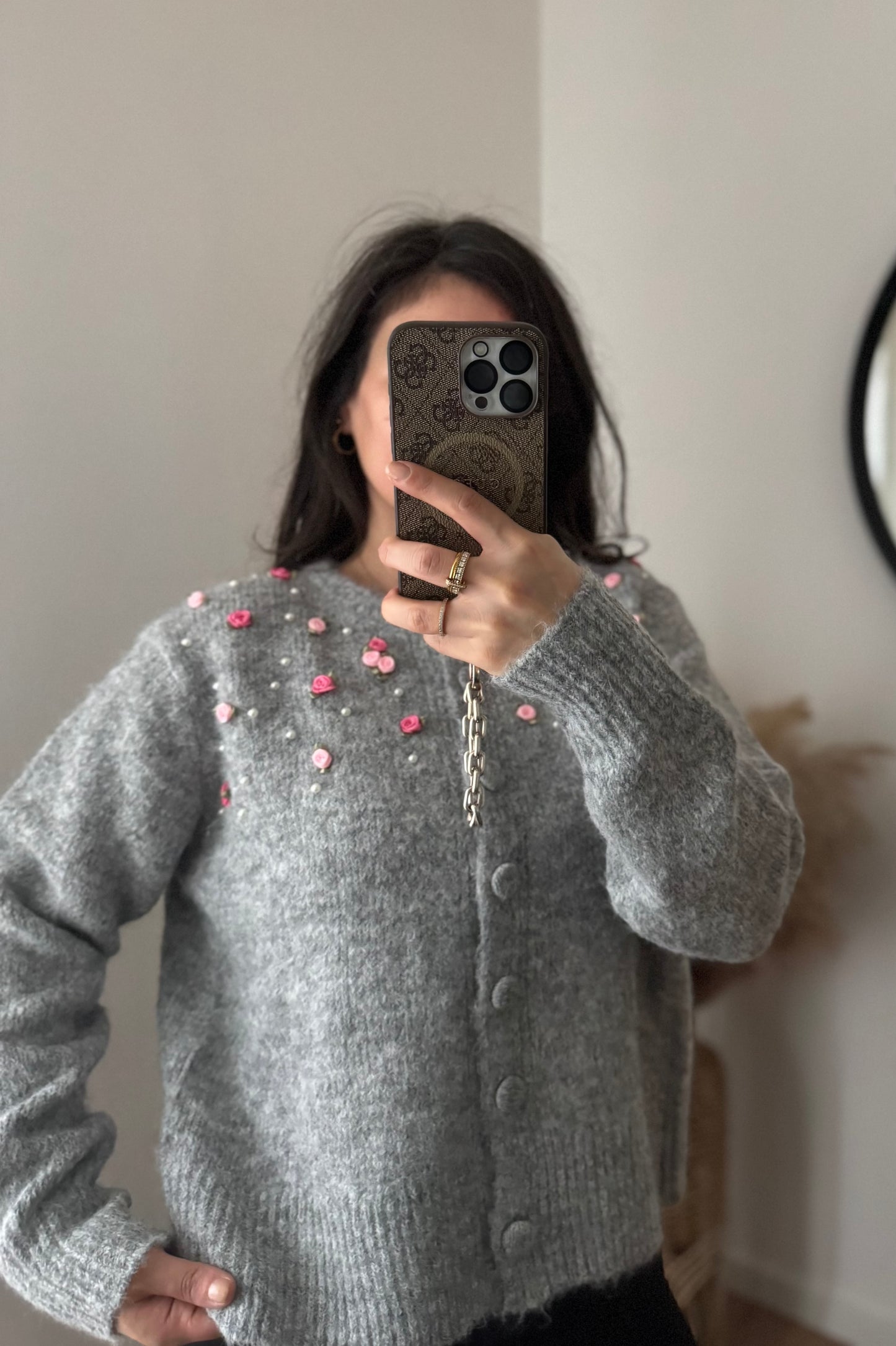 Cardigan Rosie hellgrau